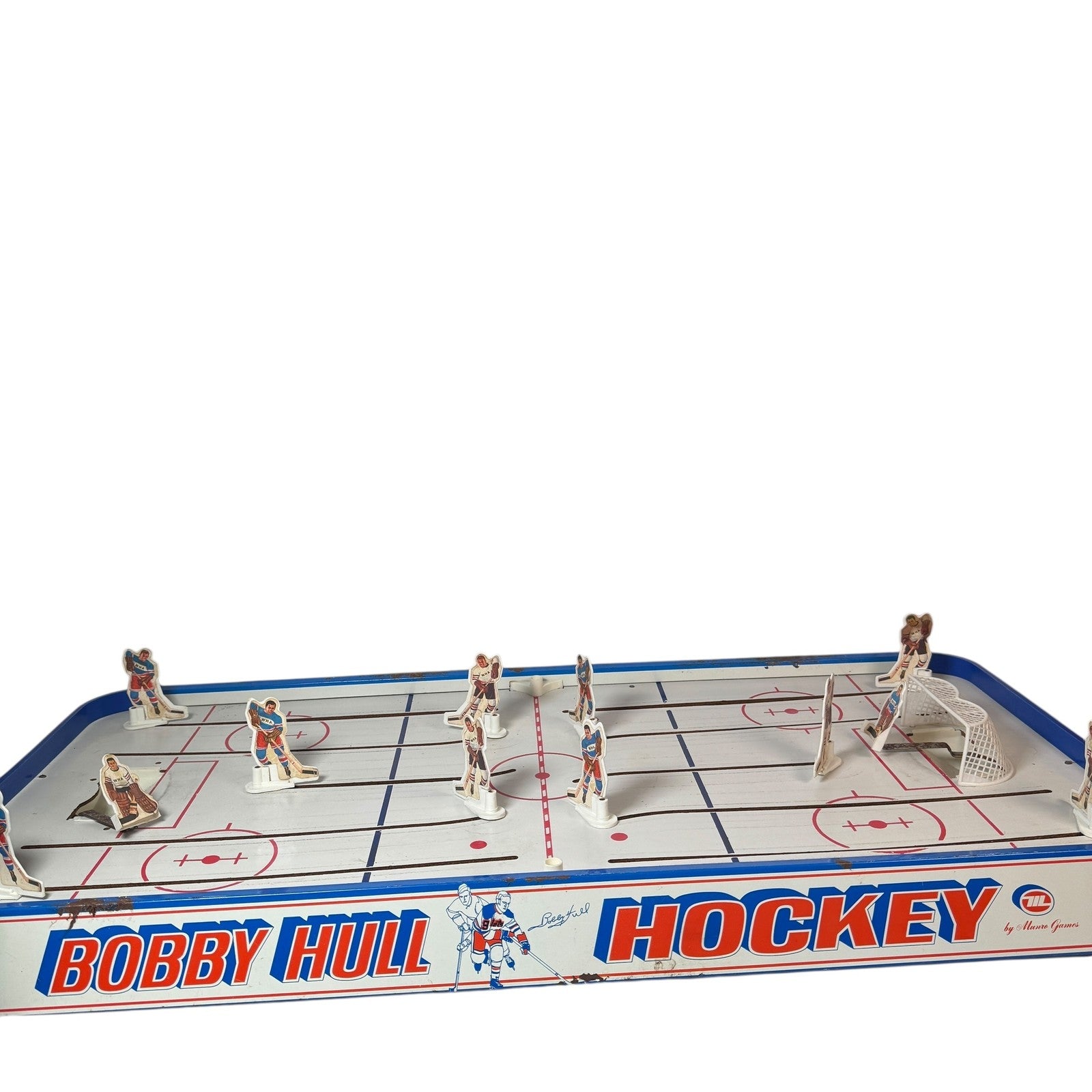 Vintage Bobby Hull Hockey Game Table WHA Players Tin Canada 1970s Arcade Toy