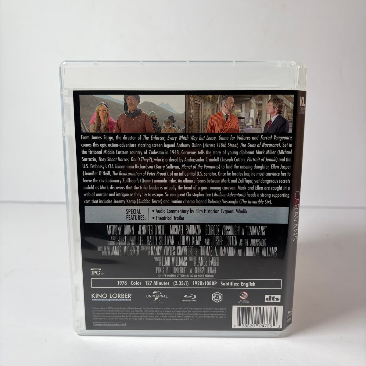 CARAVANS Blu-ray 1978 Anthony Quinn Jennifer O'Neill Kino Lorber CLASSIC