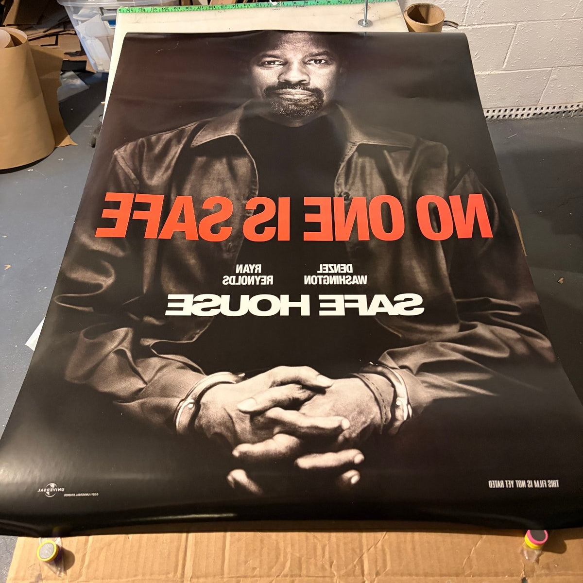 Safe House 2012 One Sheet Movie Poster Original Double-Sided Denzel Washington