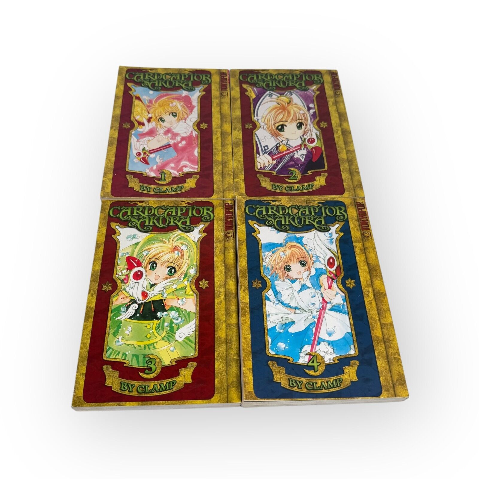 Cardcaptor Sakura Volumes 1-4 English Manga by Clamp Tokyopop