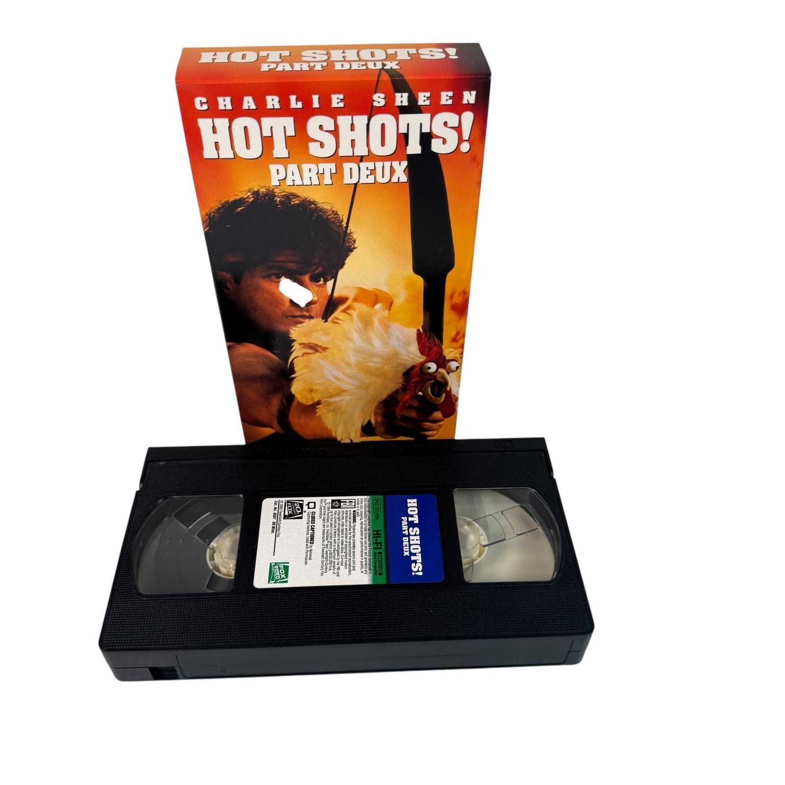 Vintage Hot Shots! Part Deux VHS Starring Charlie Sheen