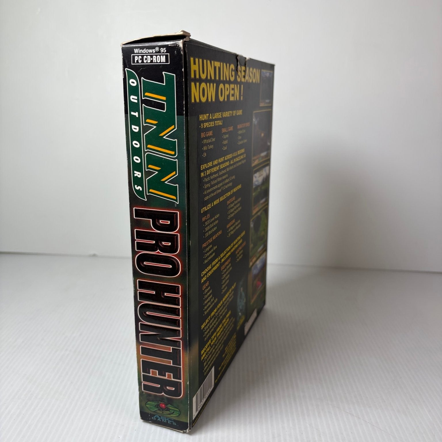 TNN Outdoors Pro Hunter Big Box PC CD-ROM 3D Hunting Simulation Video Game