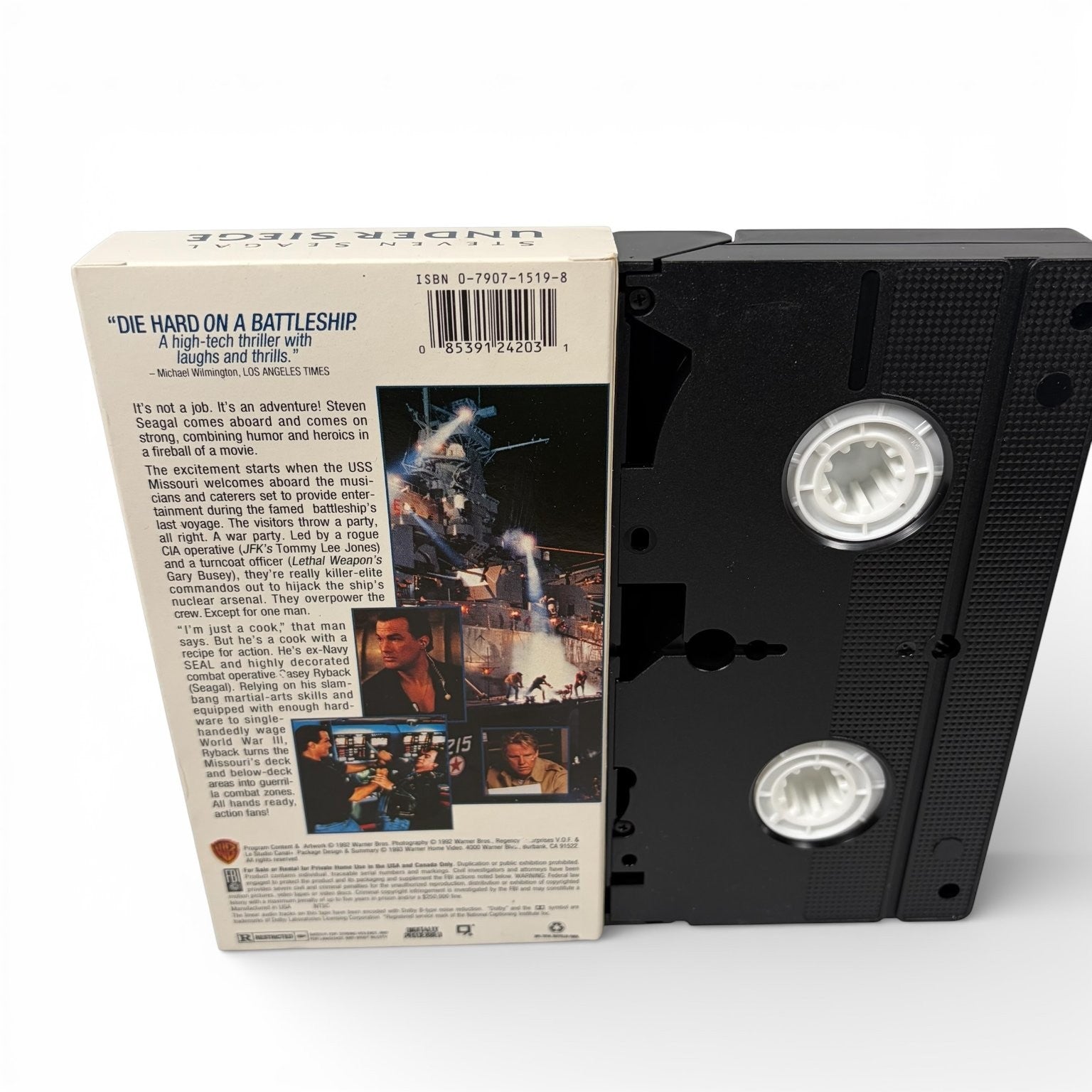 Under Siege VHS 1992 Action Steven Seagal Warner Home Video Digitally Processed
