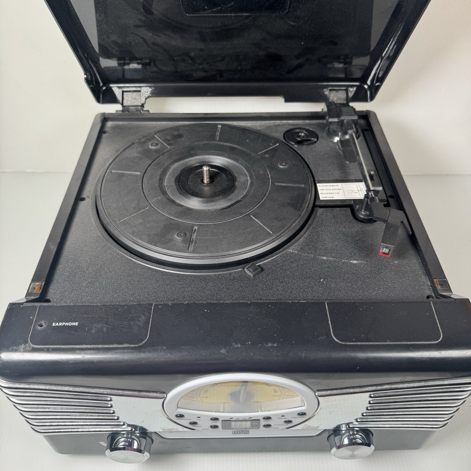 AS IS lot Of Two Turntables Audio Technica ATLP60 And Electro Brand Combo