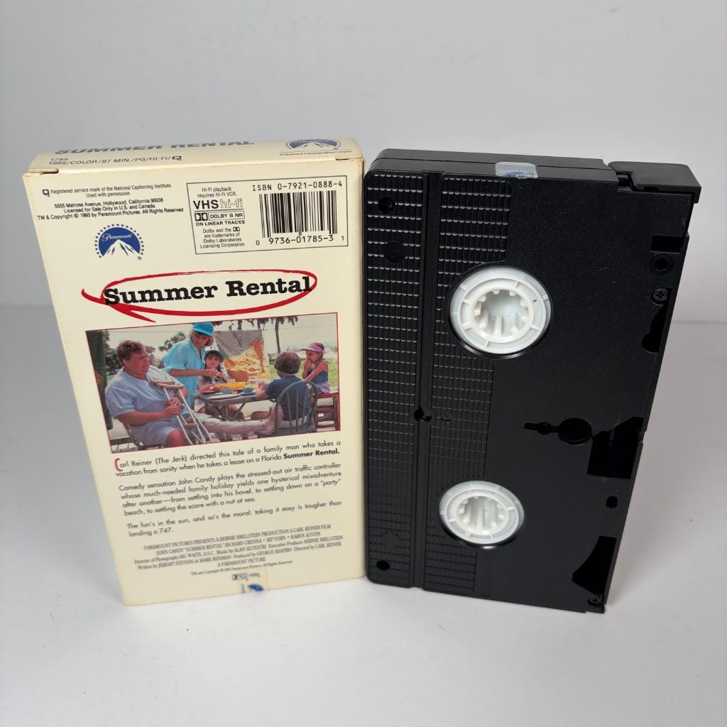 Summer Rental VHS 1985 John Candy Carl Reiner Paramount Comedy Rip Torn