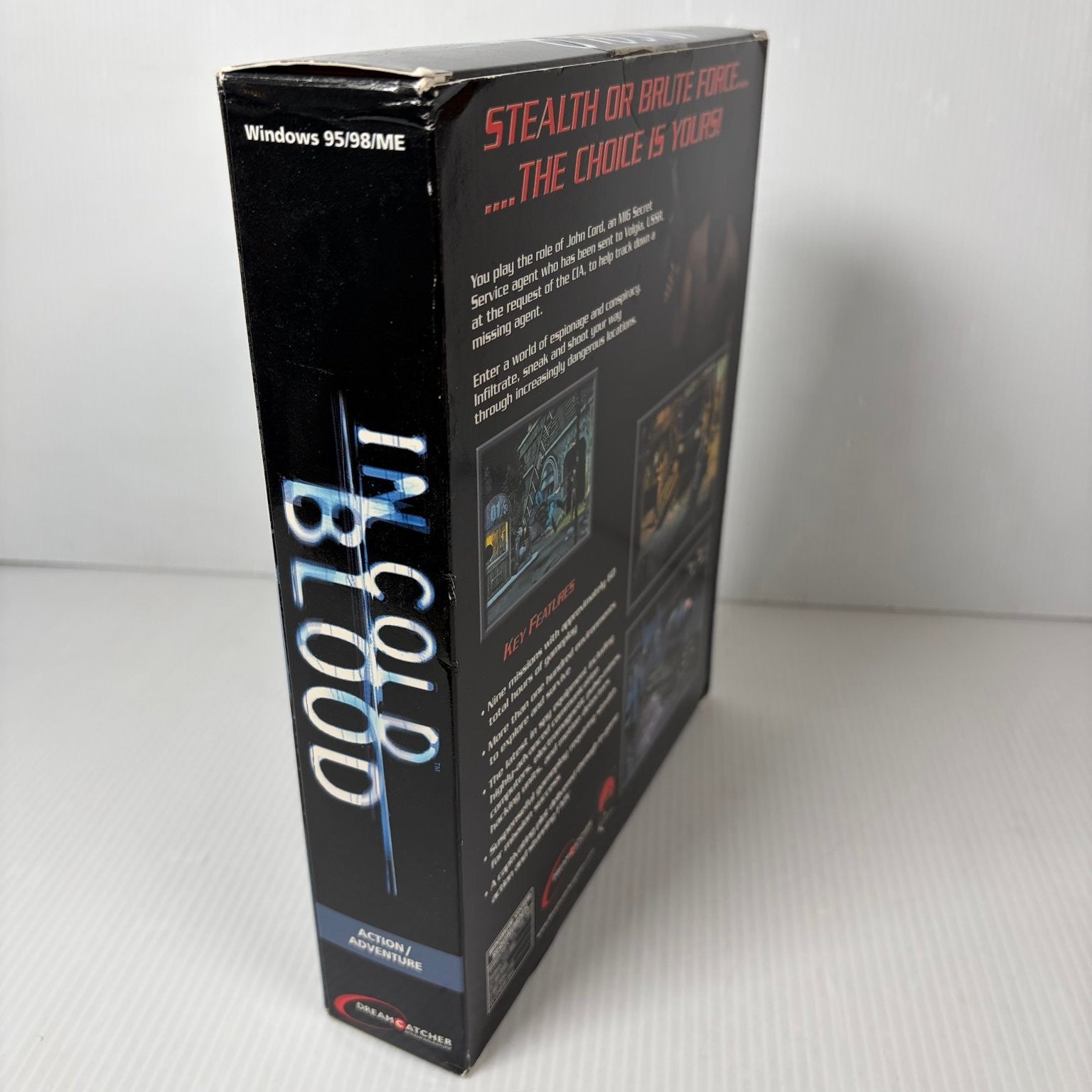 In Cold Blood Big Box PC Windows 95 98 ME Video Game Action Adventure Complete