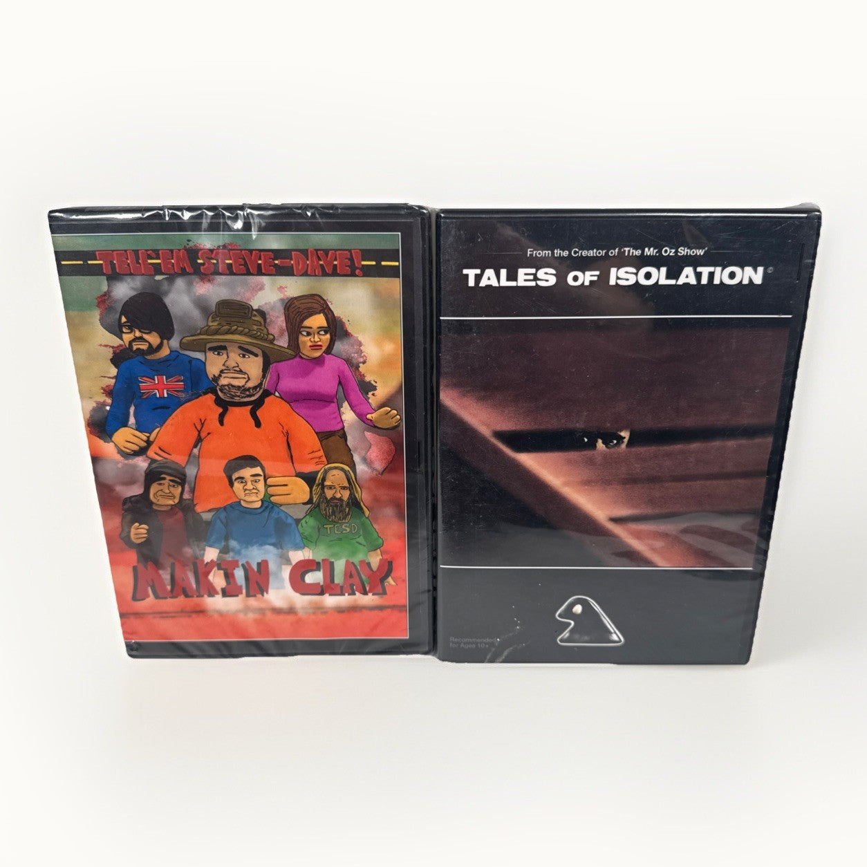 Tell Em Steve Dave Makin Clay DVD 2017 TESD & Tales Of Isolation Claymation Rare