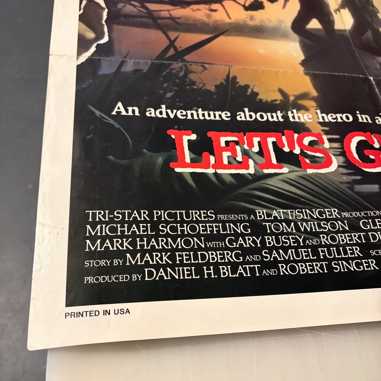 Let's Get Harry 1986 One Sheet Movie Poster Gary Busey Robert Duvall War Movie