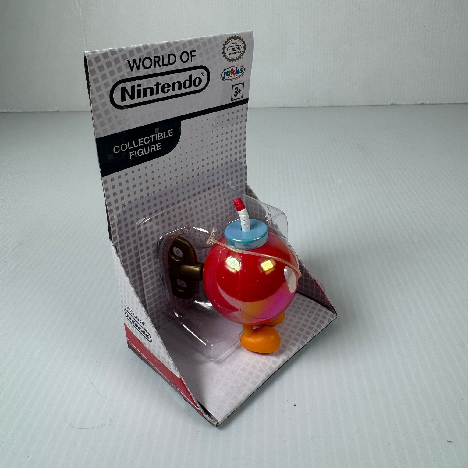 World of Nintendo Red Bob Omb 2.5" Collectible Iridescent Super Mario Figure