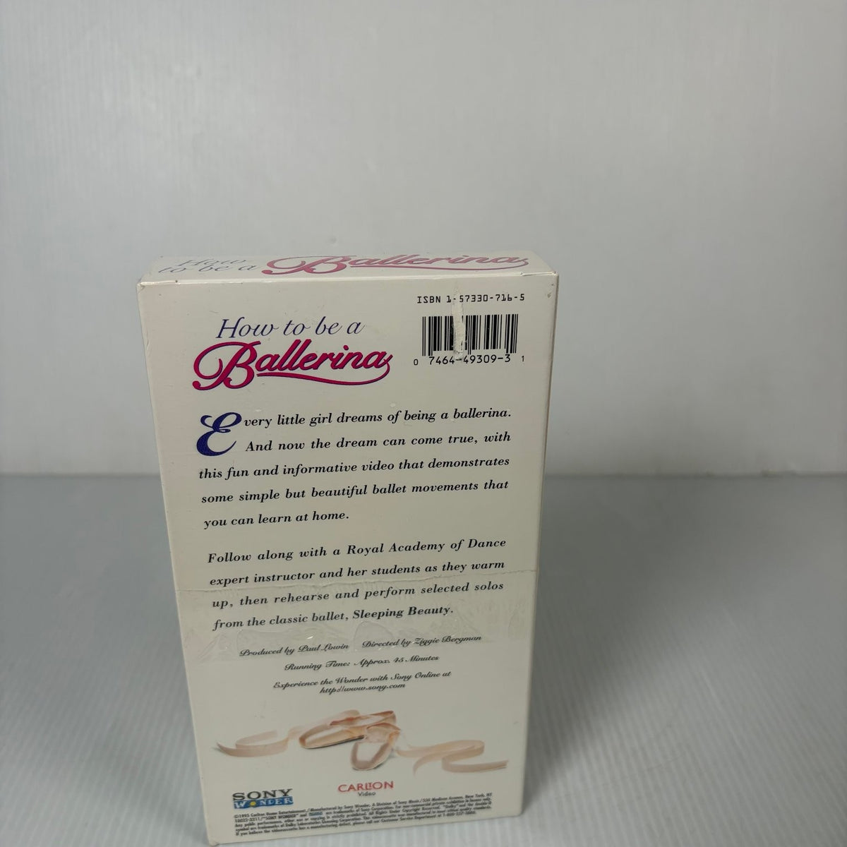 How to be a Ballerina VHS 1993 Kids Dance Ballet Instructional Sony Wonder