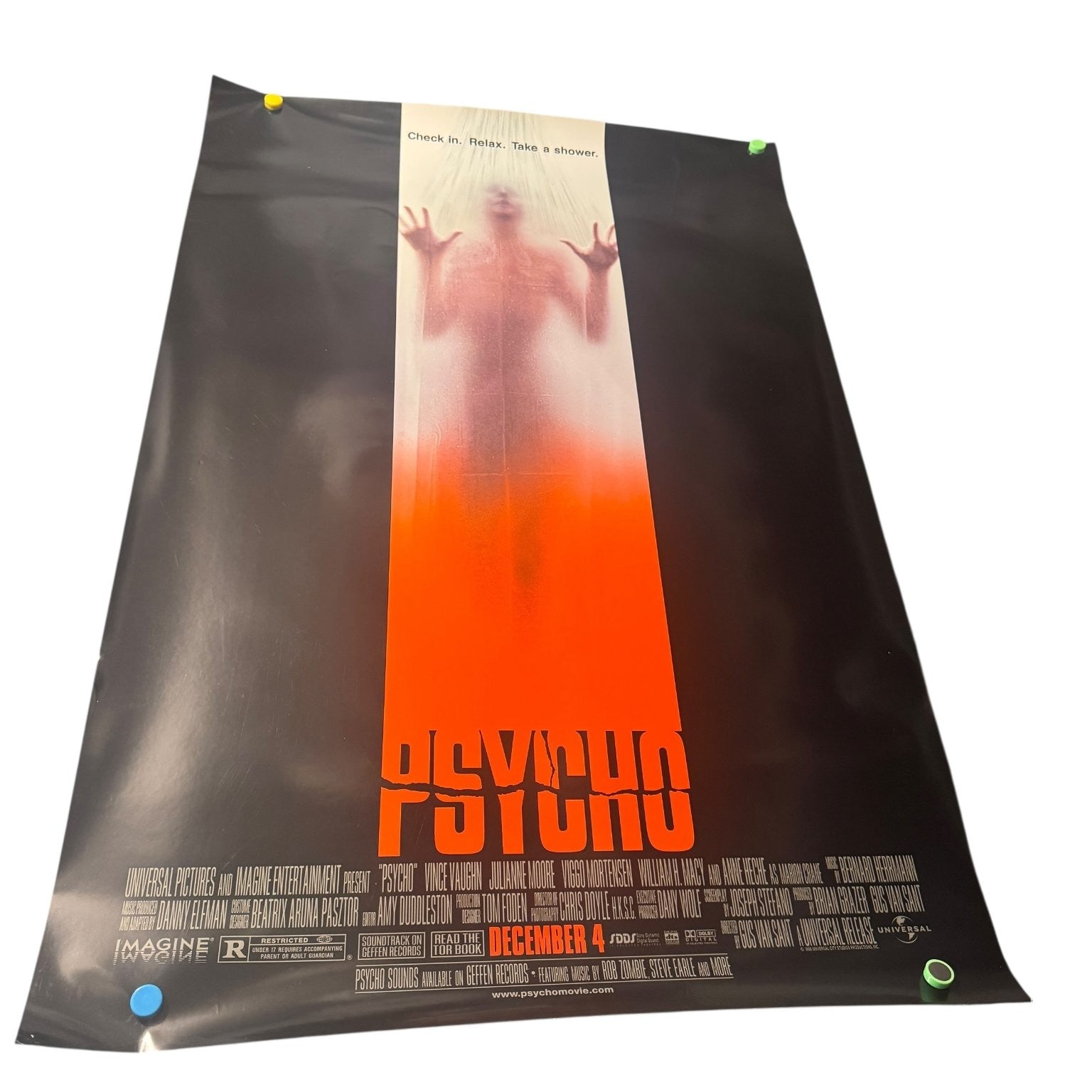 Psycho 1998 US Double Sided Original Movie Poster One Sheet Universal Pictures