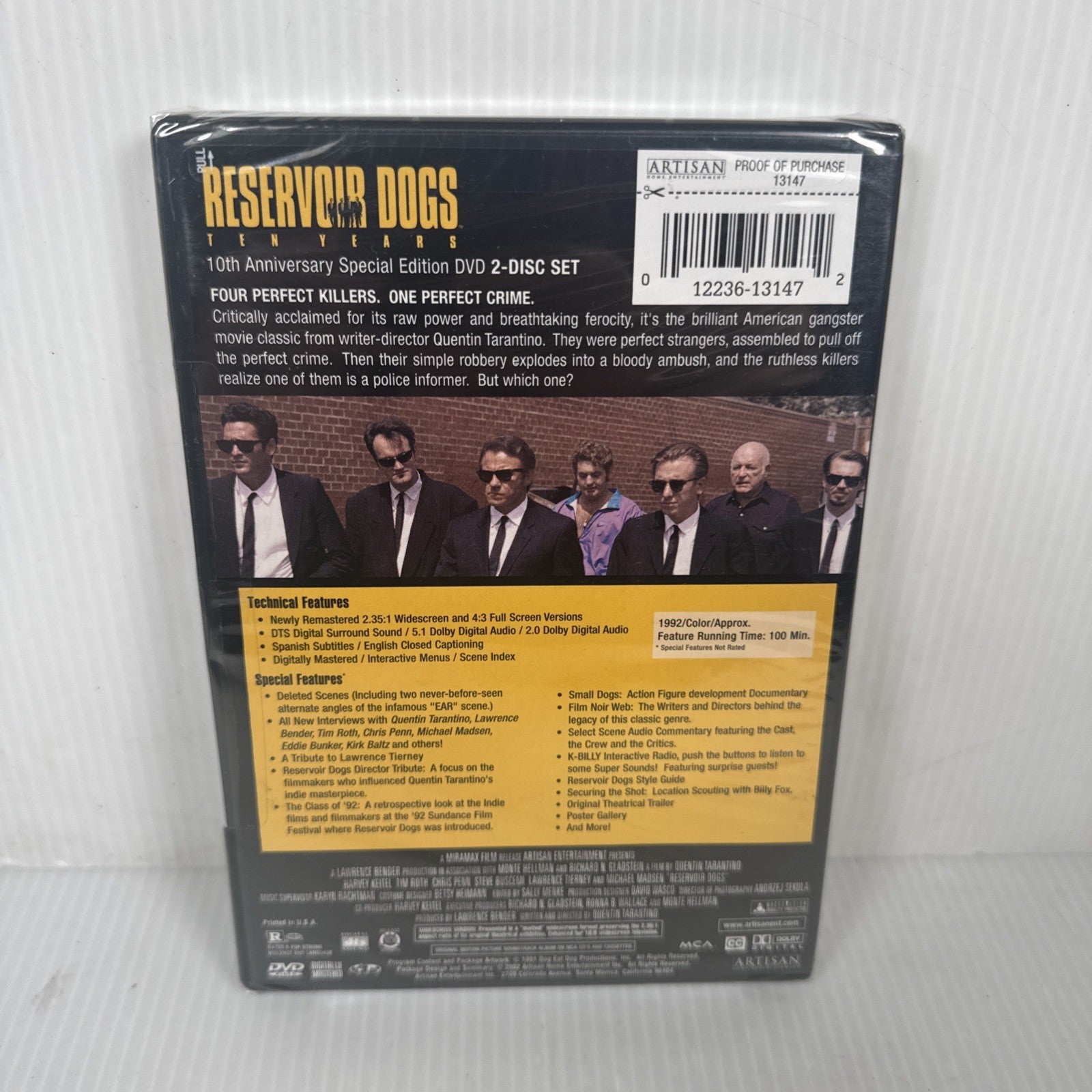 Quentin Tarantino's RESERVOIR DOGS (1992) Two-Disc Ten Years Special Edition