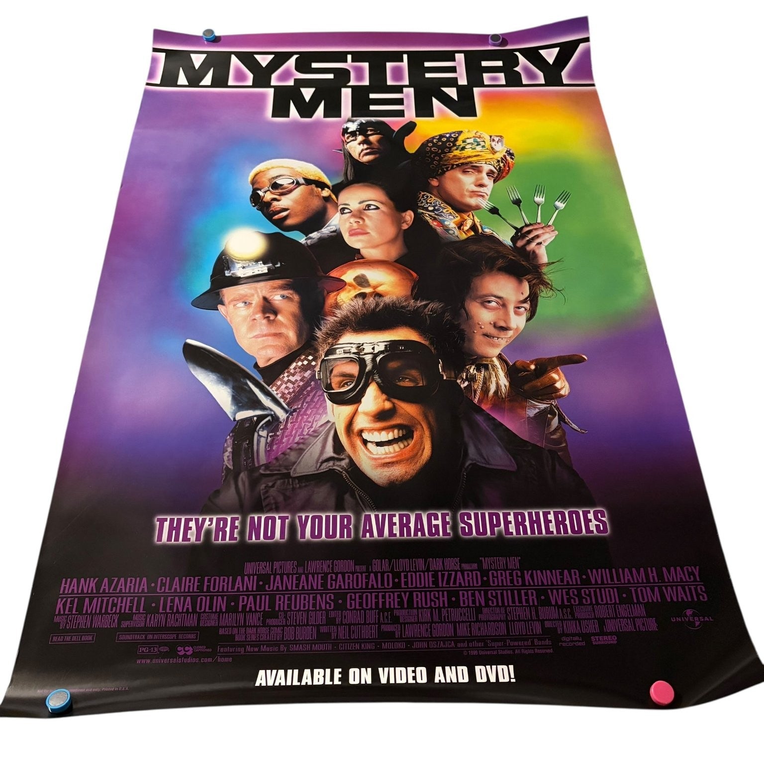Mystery Men 1999 One Sheet Movie Poster Original USA 27"x40" Paul Reubens