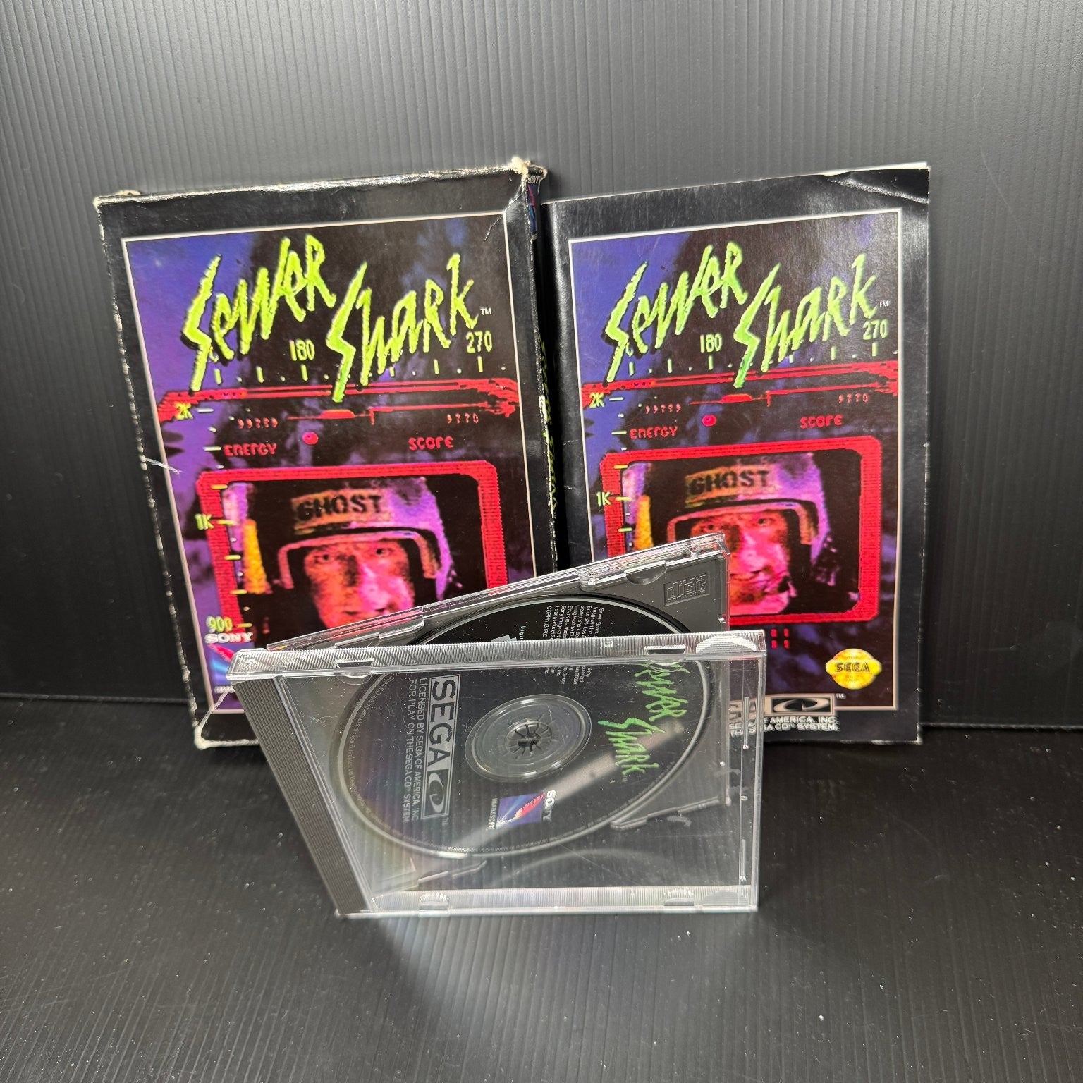 Sewer Shark Sega CD Box Version Complete CIB Case and Manual