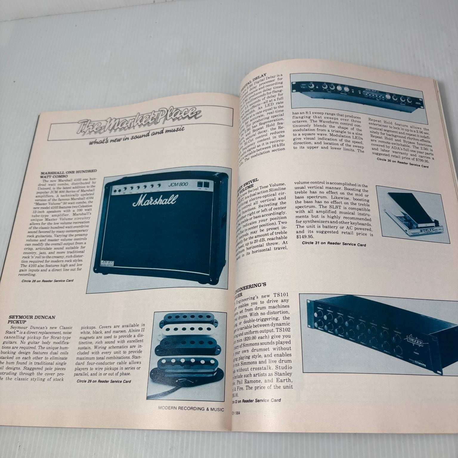 Modern Recording & Music Magazine March 1984 X Ray Manzarek
