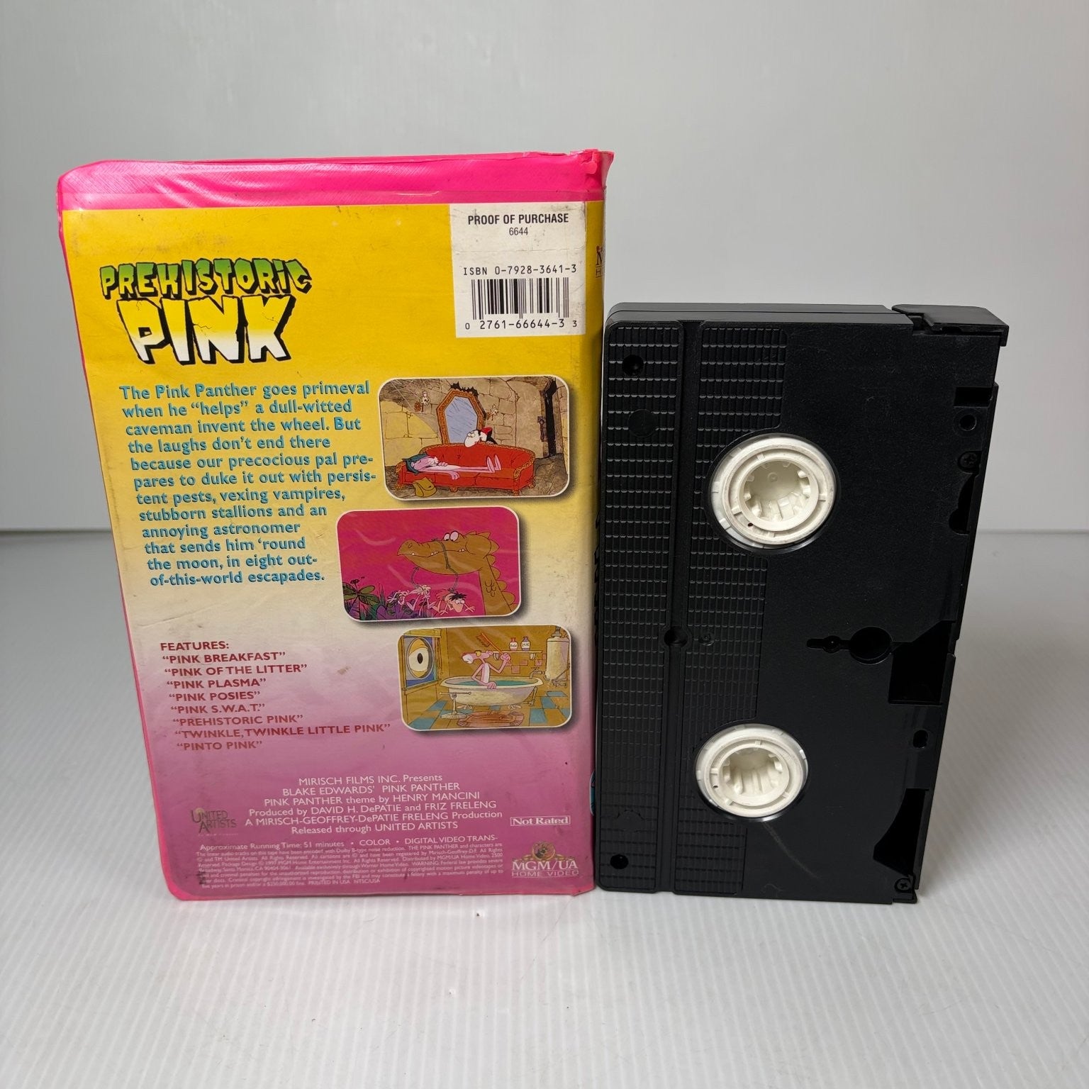 Prehistoric Pink VHS 1994 Cartoon Collection MGM/UA Home Video