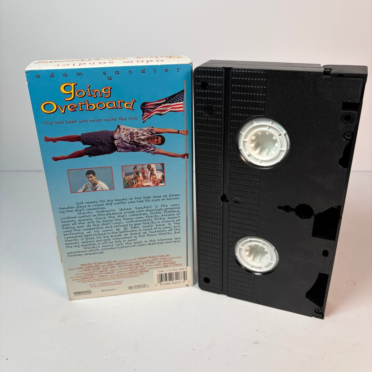 Going Overboard VHS 1989 Comedy Adam Sandler Vidmark Entertainment
