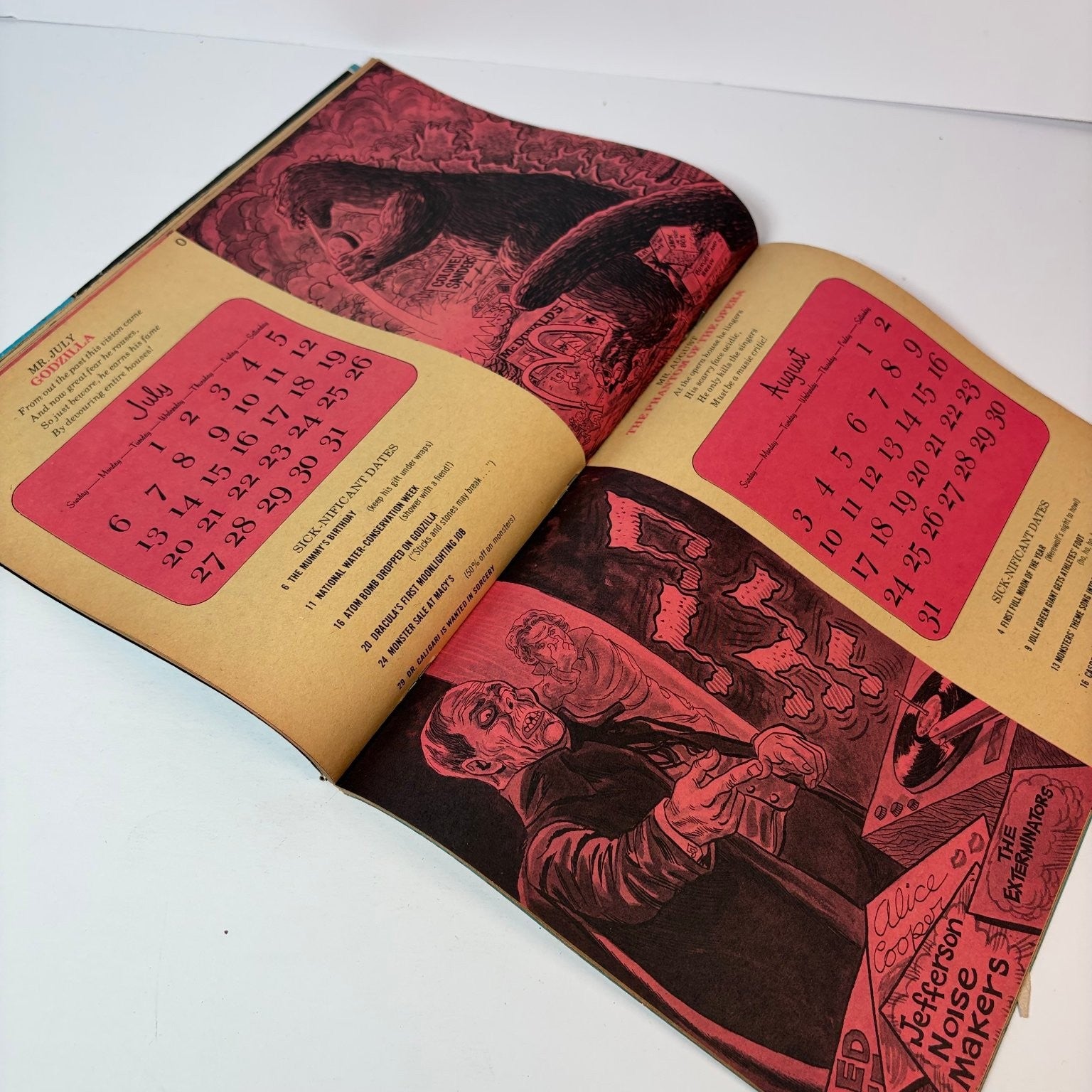 Sick Magazine 1975 15th Monster Annual Cartoon Humor Satire Calendar