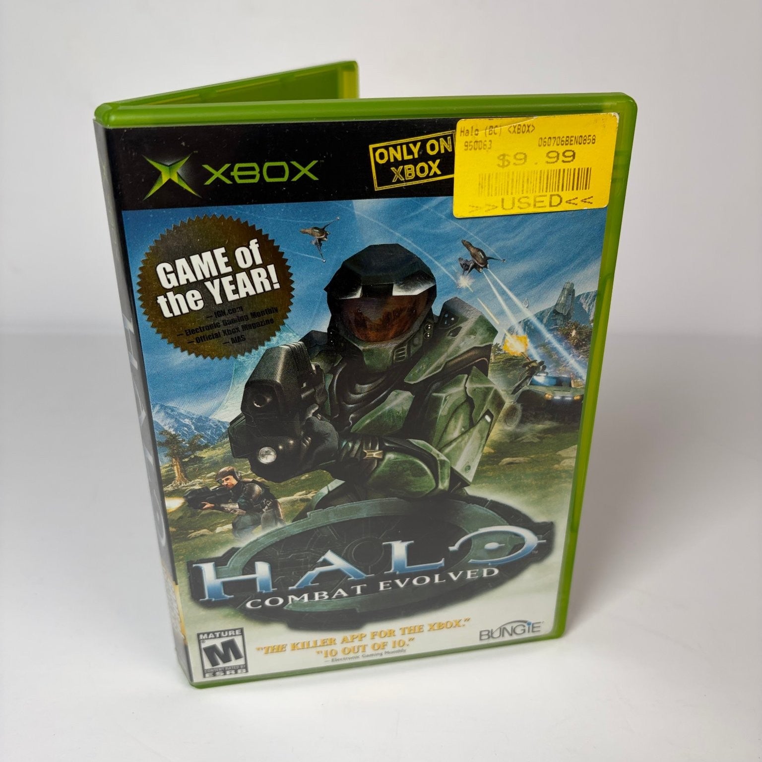 Halo Combat Evolved Xbox Original Video Game FPS Sci-Fi Multiplayer Complete CIB