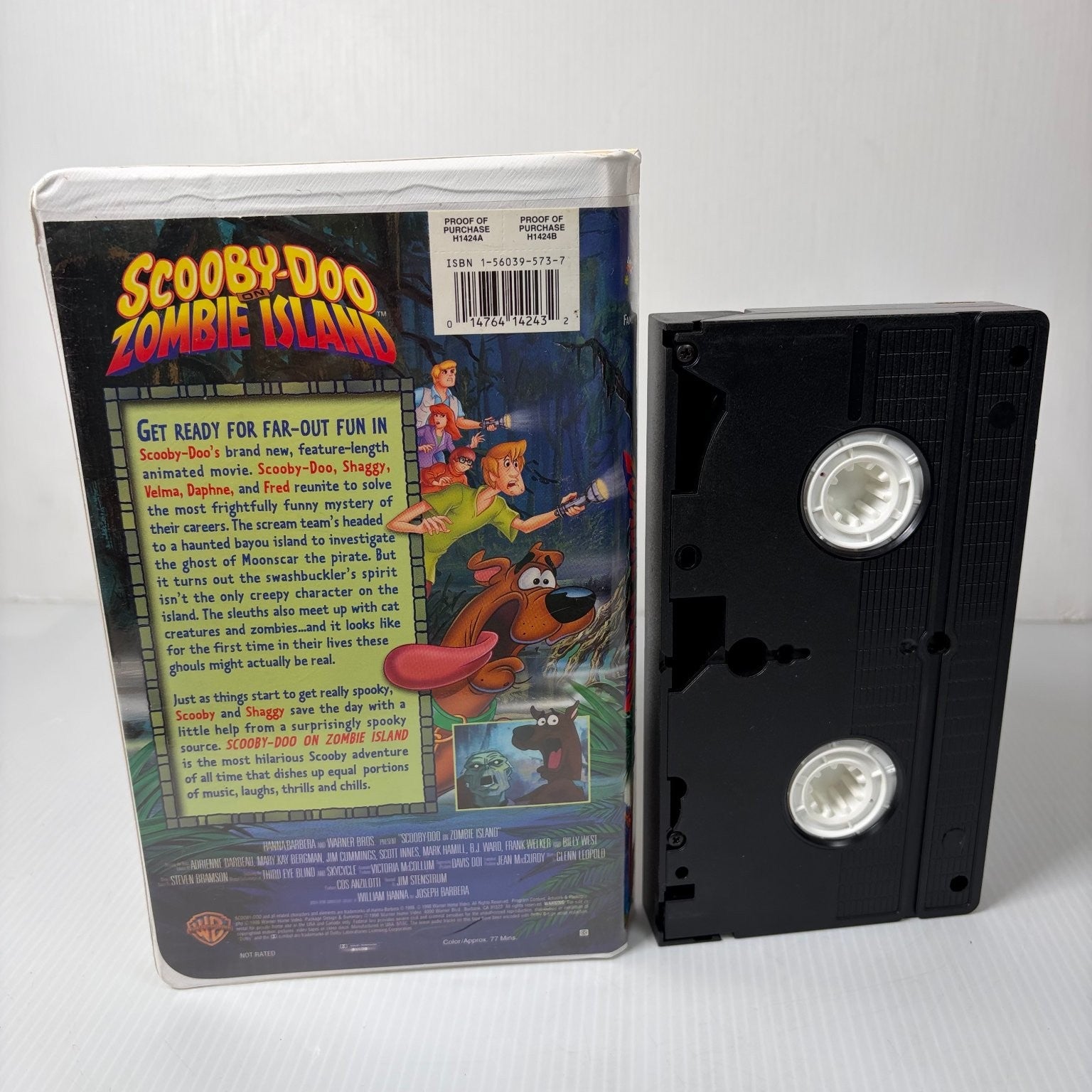Scooby-Doo Zombie Island VHS 1998 Animated Mystery Warner Bros Clamshell