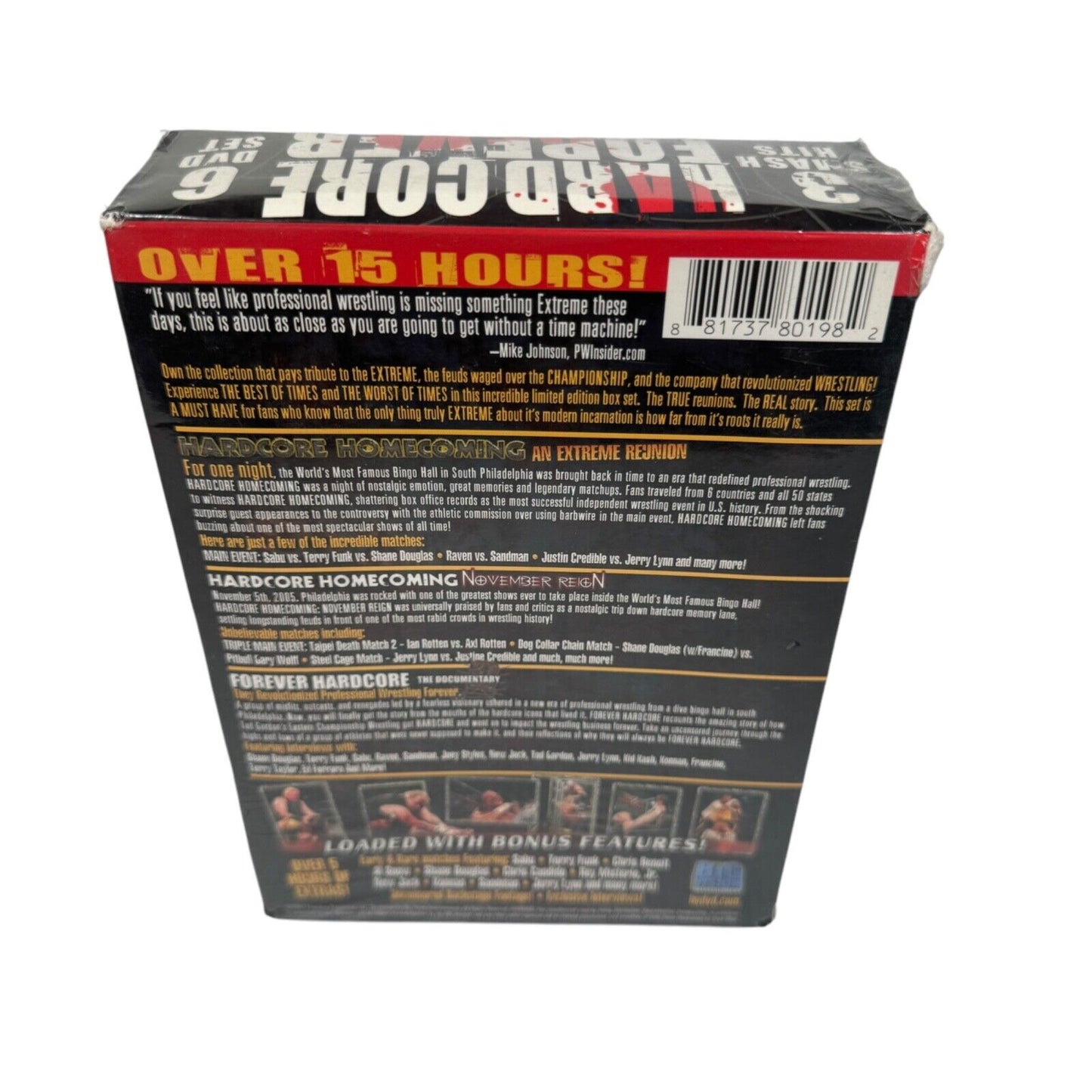 Hardcore Forever Wrestling Limited Edition 6 DVD Box Set Sealed OOP Big Vision