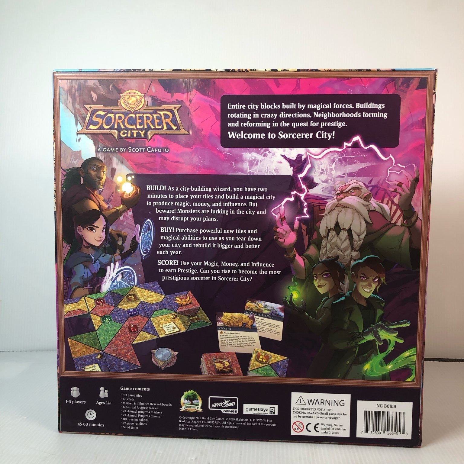Sorcerer City Board Game 2019 City Building Strategy Scott Caputo Solo Play