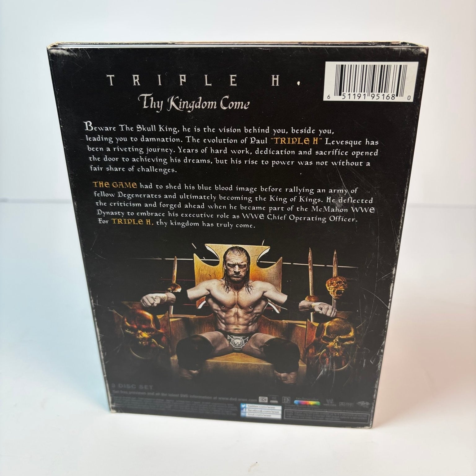 Triple H: Thy Kingdom Come DVD 2013 3-Disc Set WWE Documentary