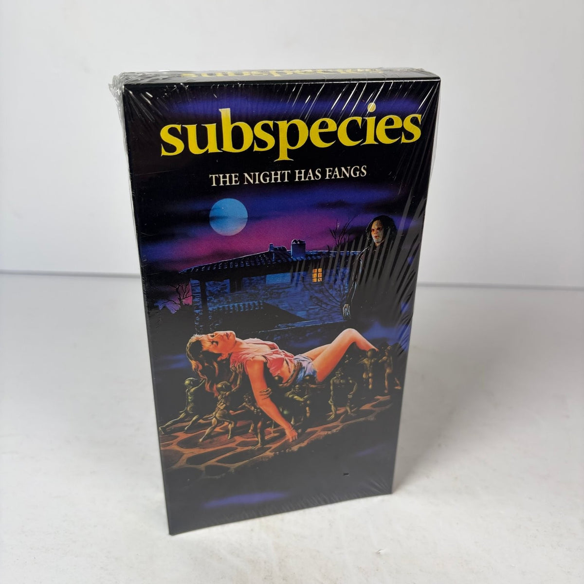 Subspecies VHS Tape 2025 Release "The Night Has Fangs" Full Moon Features Horror