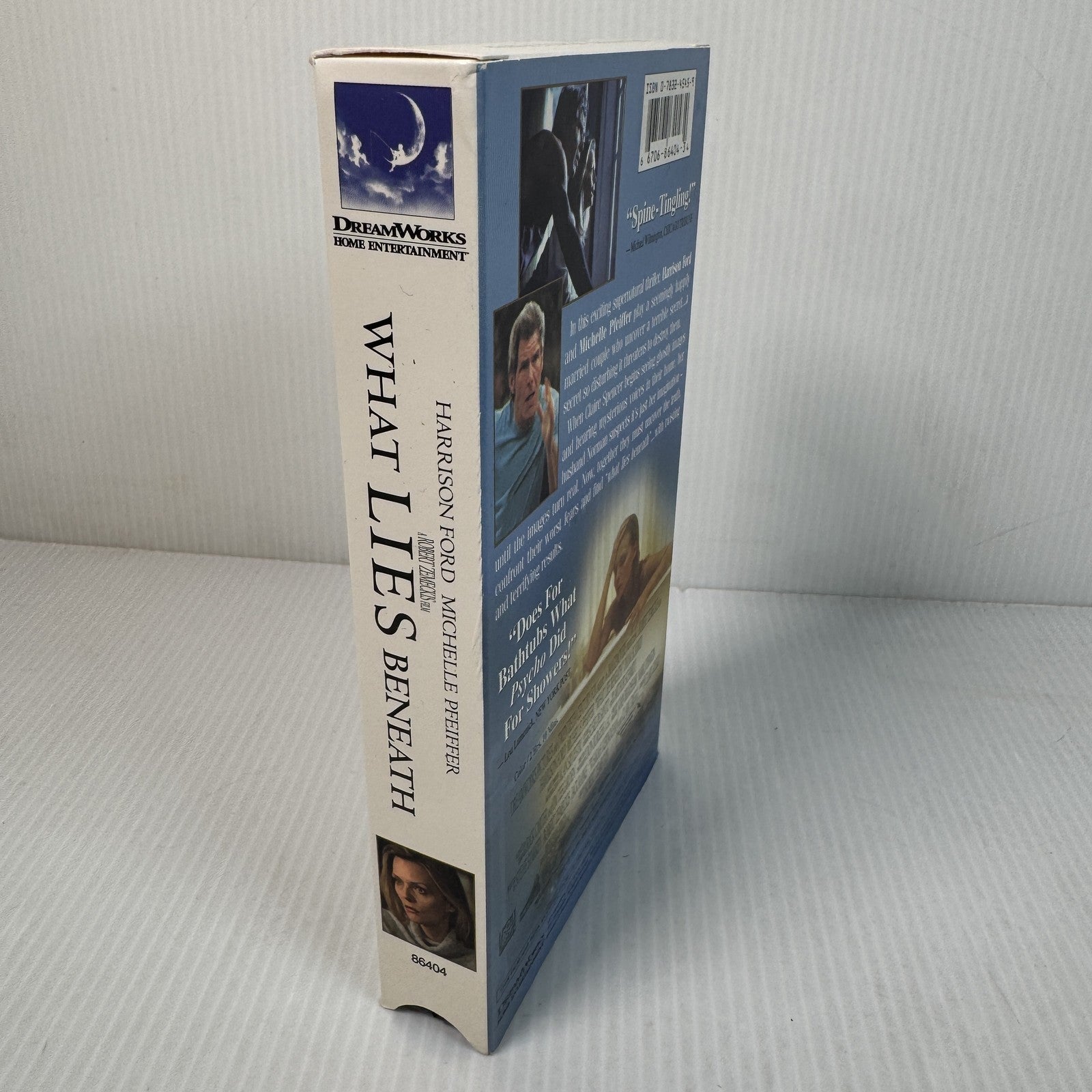 Vintage What Lies Beneath VHS Harrison Ford Michelle Pfeiffer Thriller Movie 200