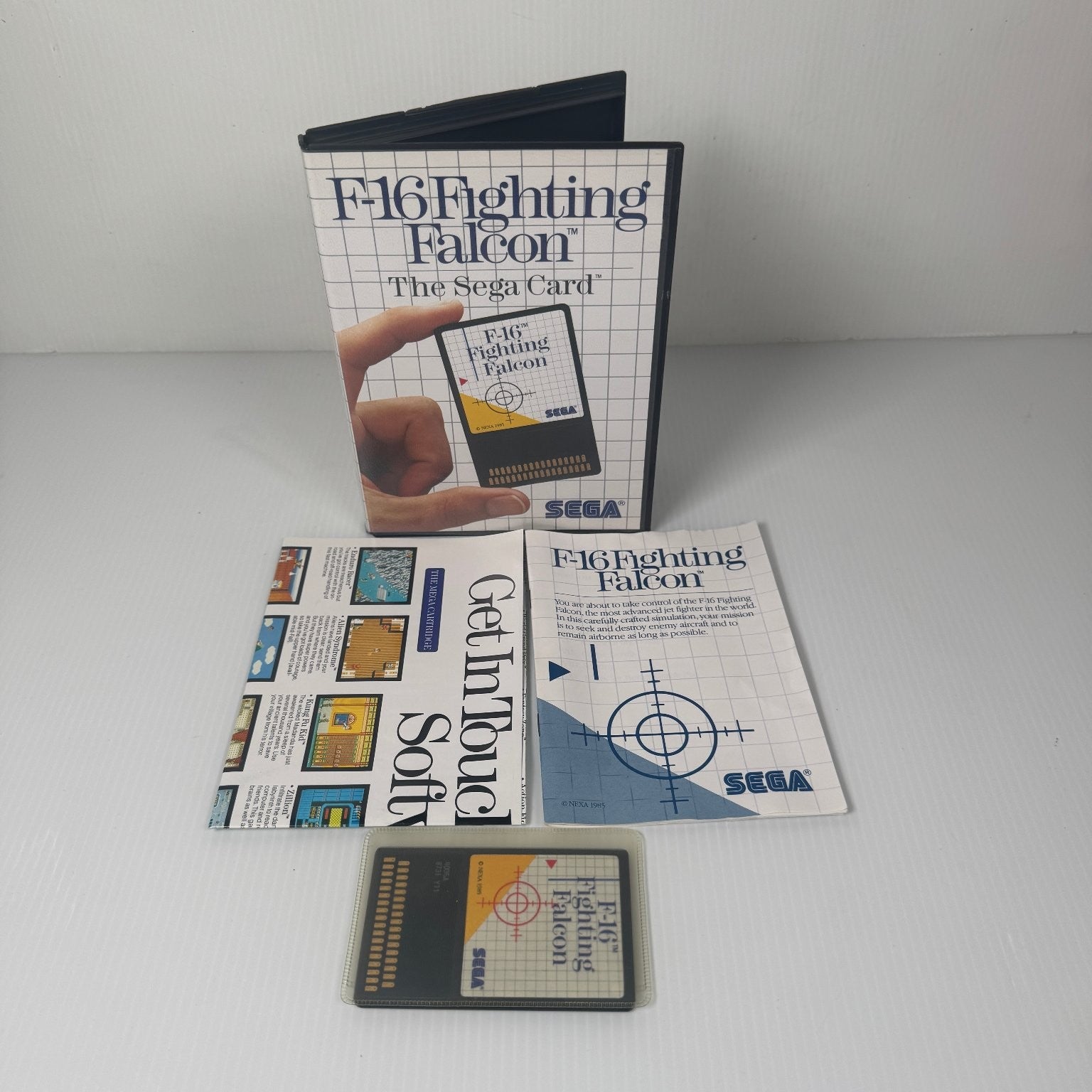 F-16 Fighting Falcon Sega Master System Classic Flight Simulator Complete CIB