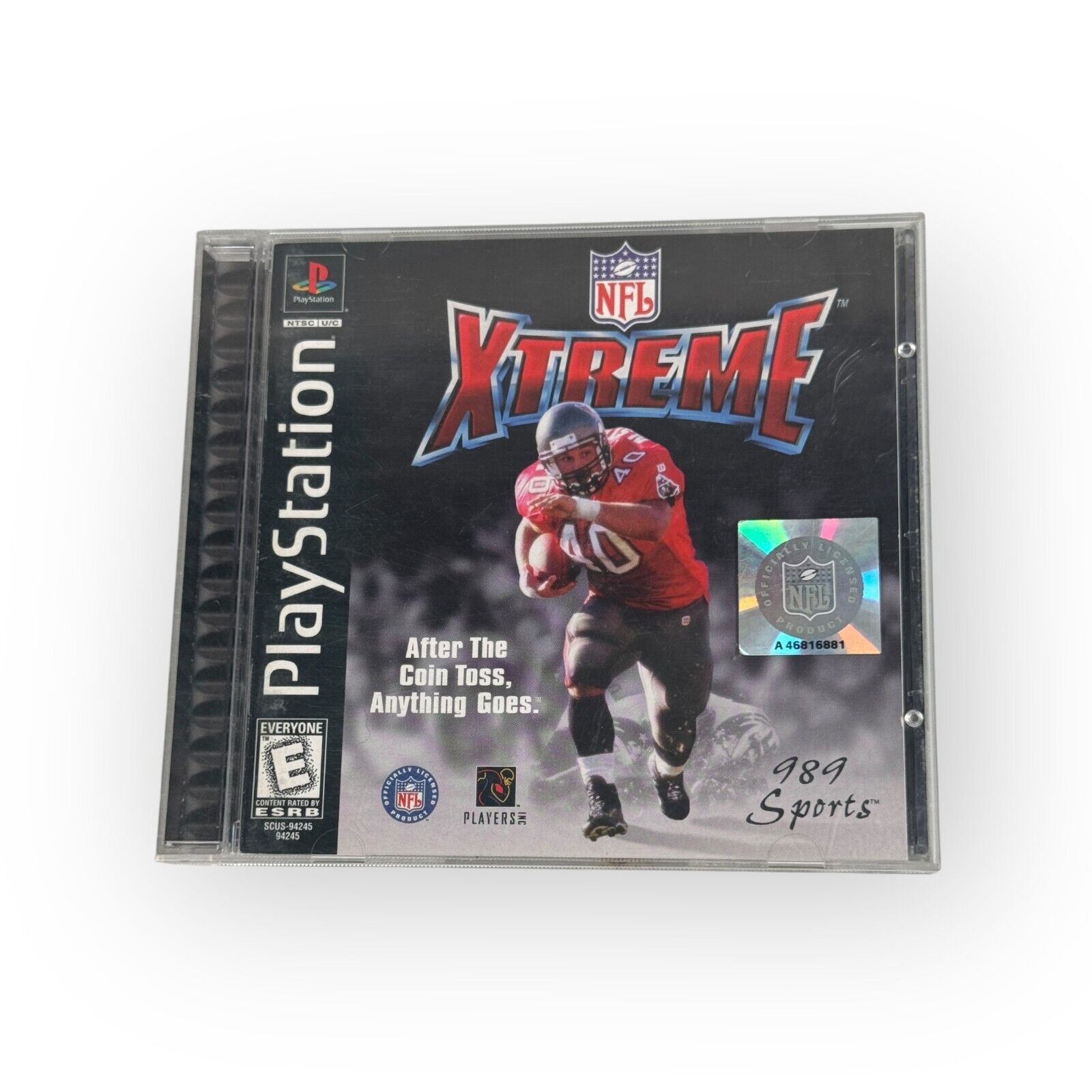 NFL Xtreme Playstation 1 Football Game Complete CIB Black Label 989 Sports