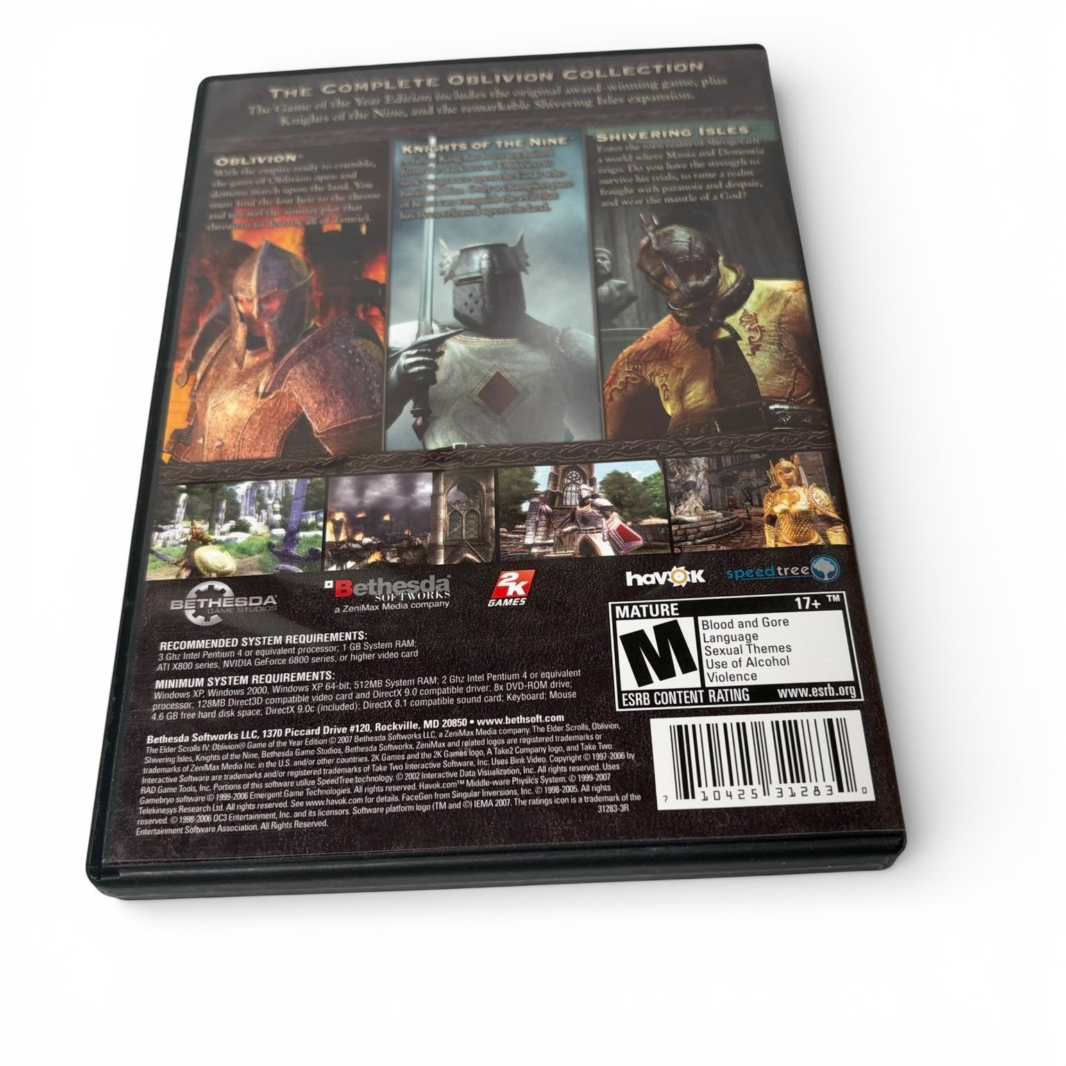 The Elder Scrolls IV Oblivion Game of the Year Edition PC RPG Video Game