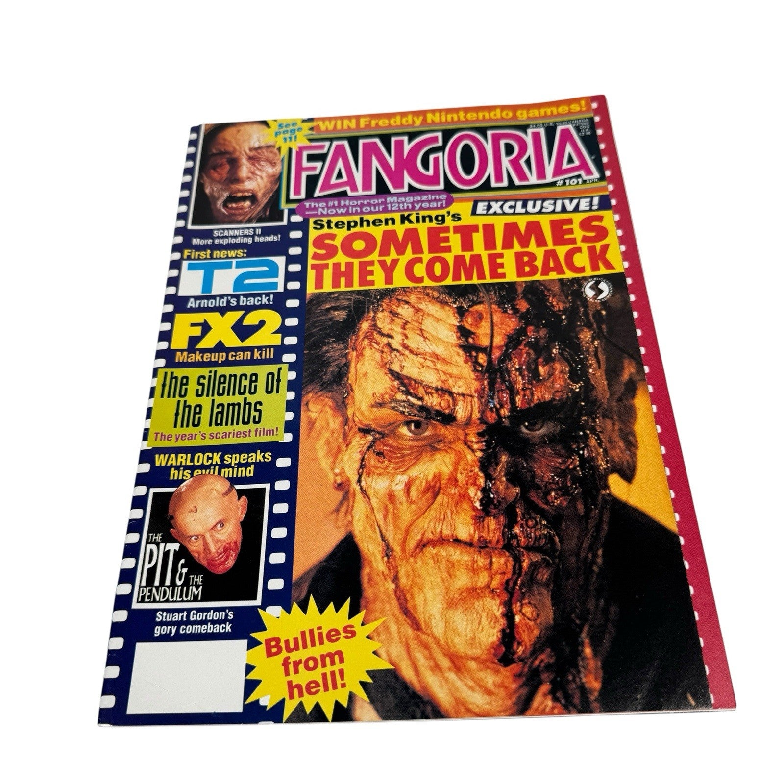 FANGORIA # 101 - Sometimes They Come Back Cover April 1991 HORROR Magazine VF+