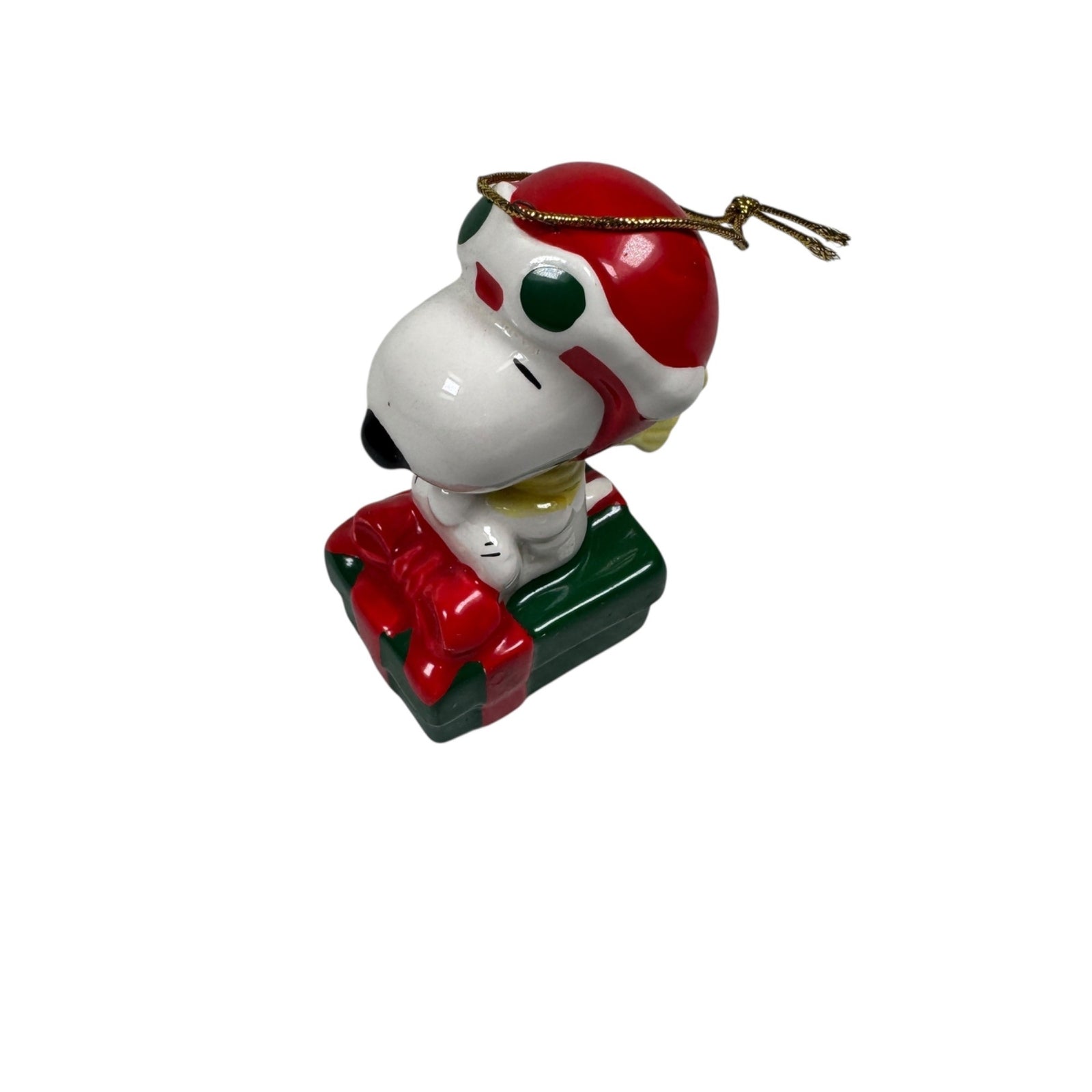 Vintage Snoopy Christmas Ornament Willits Designs 1966 Ceramic Made In Korea