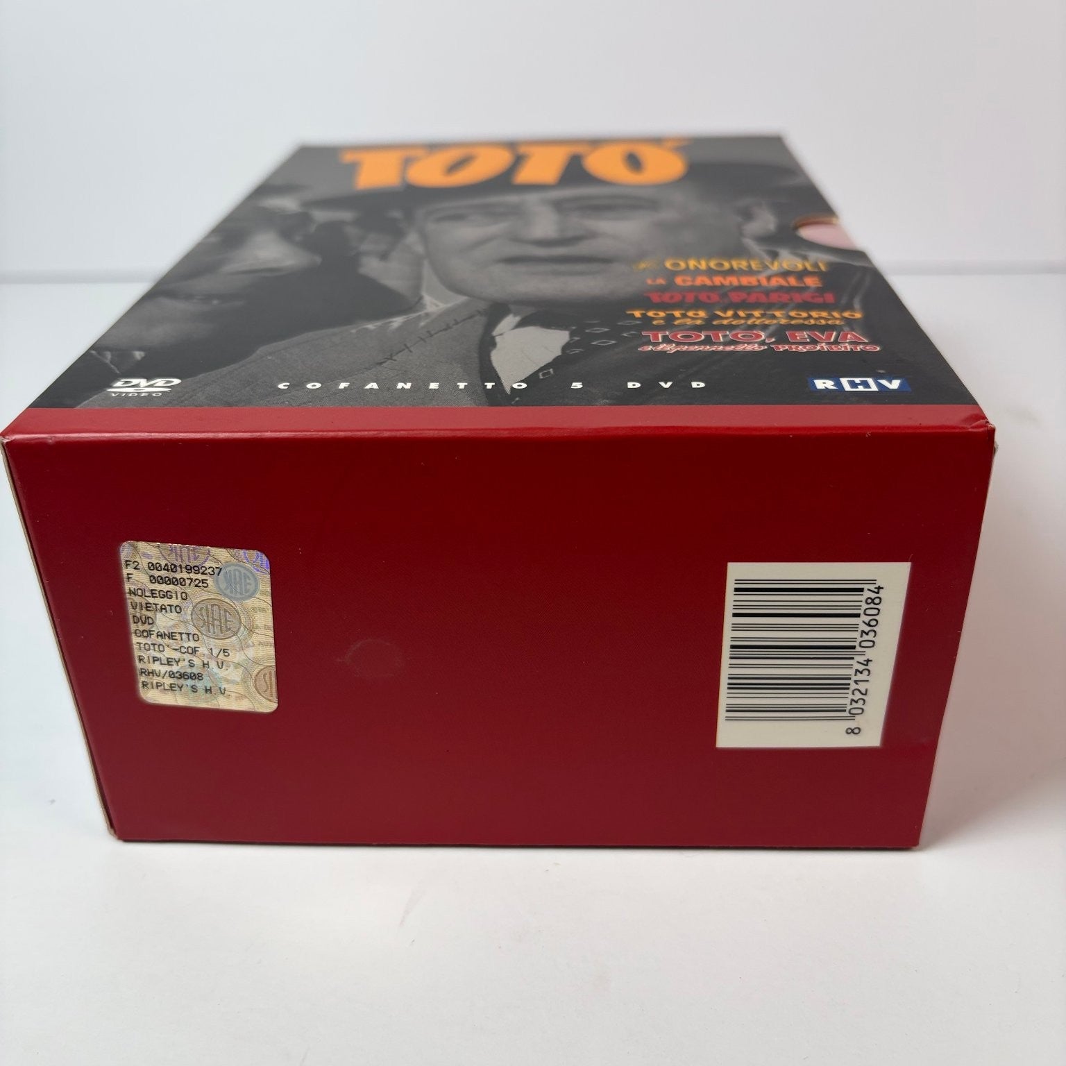Totò Cofanetto 5 DVD Set 2002 Rare Italian Comedy Collection PAL Region 2 OOP