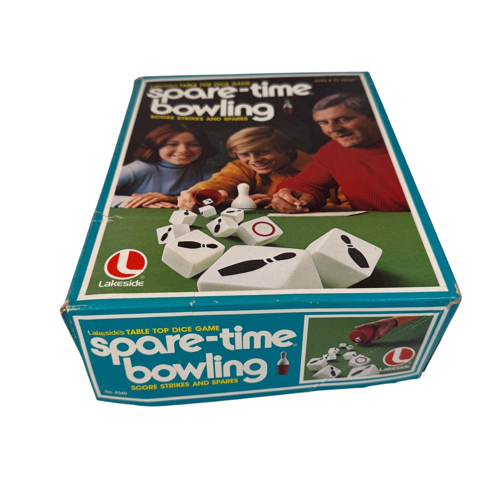 Vintage Lakeside Spare-Time Bowling Tabletop Dice Game Complete Family 1977