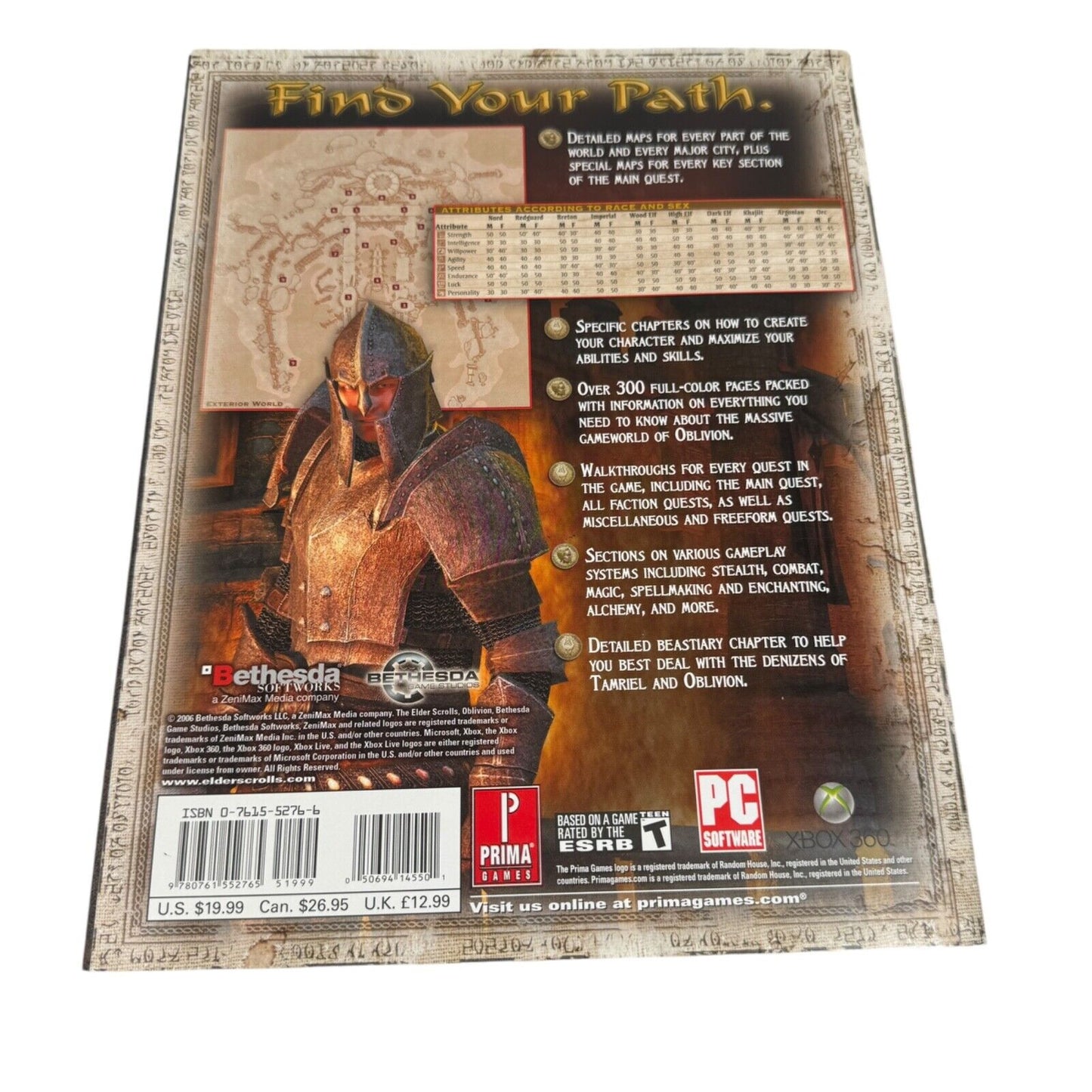 The Elder Scrolls IV: Oblivion Official Strategy Guide for PC & Xbox 360