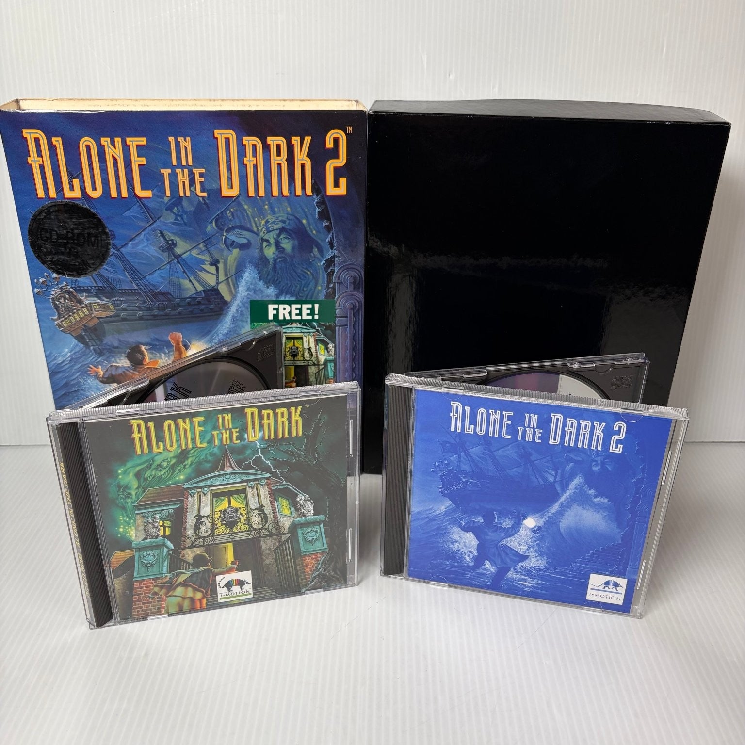 Alone in the Dark 2 Big Box PC CD-ROM w/  Alone in Dark 1 Adventure Game Horror