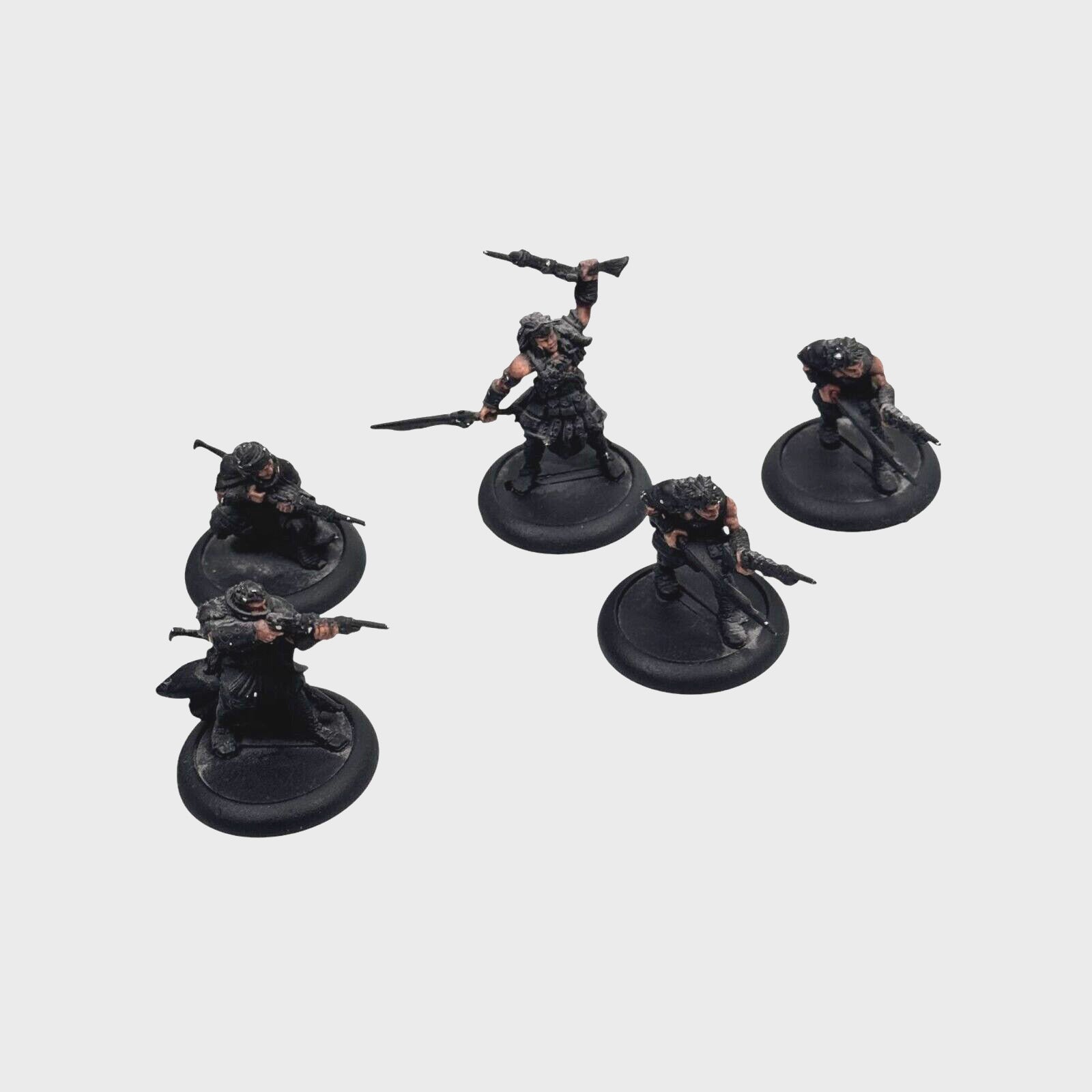 Rackham Confrontation Lot of 5 Human Miniatures Army Partially Painted