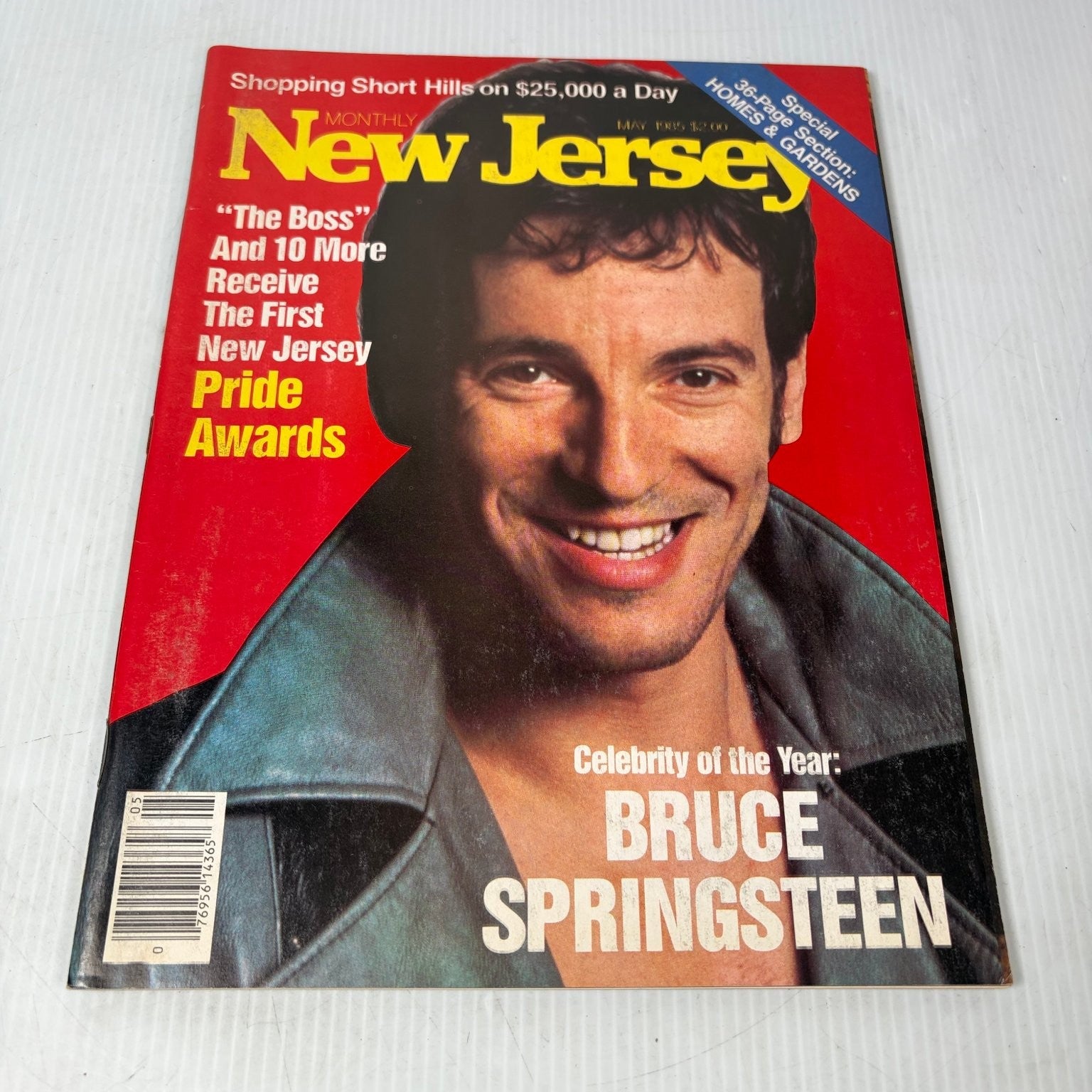 New Jersey Magazine May 1985 Bruce Springsteen The Boss Homes Gardens