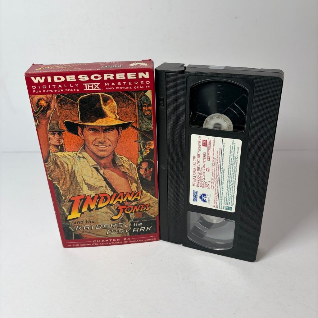 Indiana Jones and the Raiders of the Lost Ark VHS Widescreen THX Harrison Ford