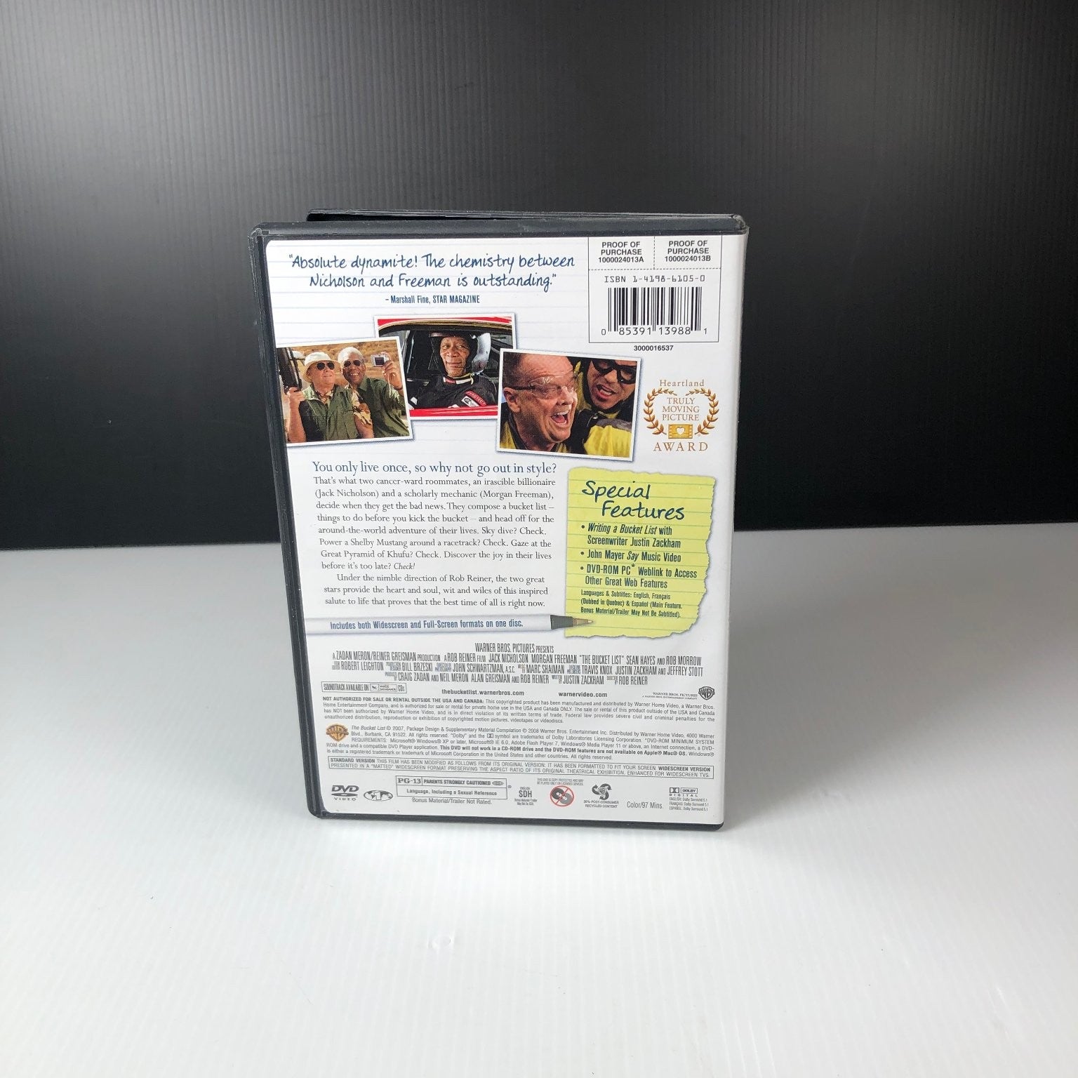 The Bucket List DVD 2007 Jack Nicholson Morgan Freeman Comedy Drama