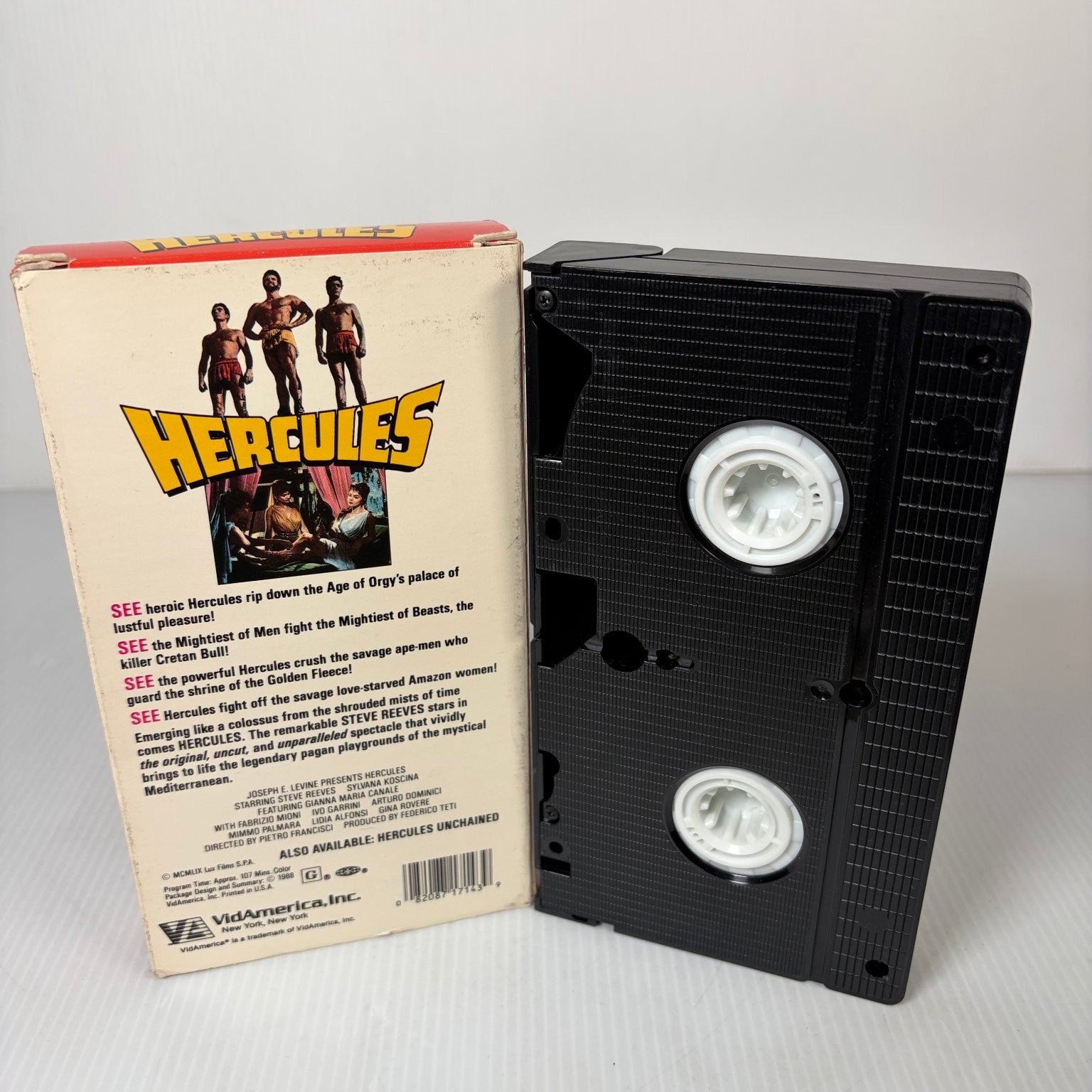 Hercules VHS 1959 Action Adventure Steve Reeves VidAmerica