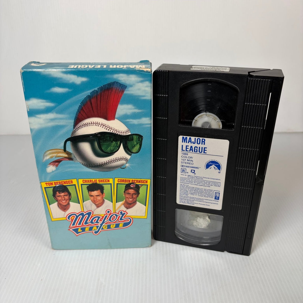 Major League VHS 1989 Sports Comedy Tom Berenger Charlie Sheen Paramount