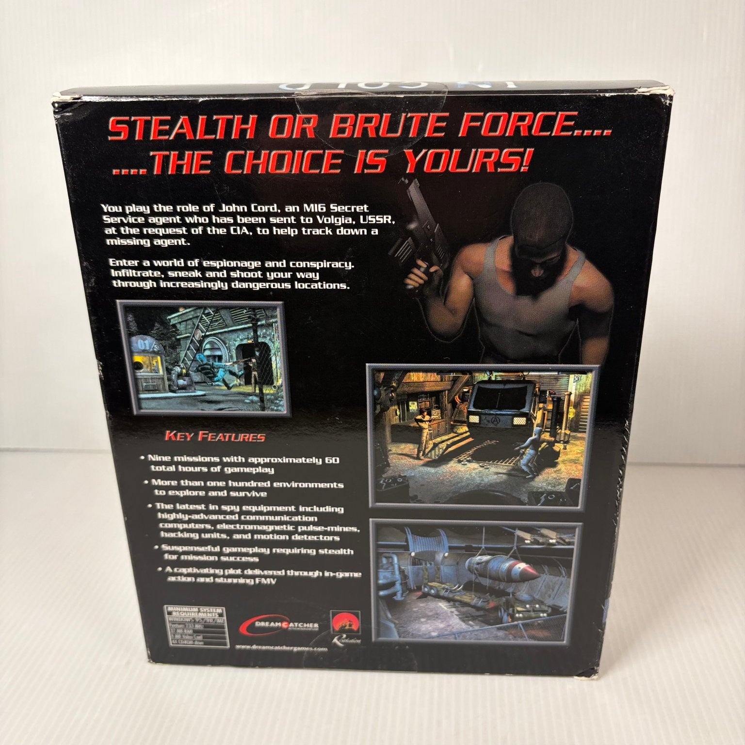 In Cold Blood Big Box PC Windows 95 98 ME Video Game Action Adventure Complete