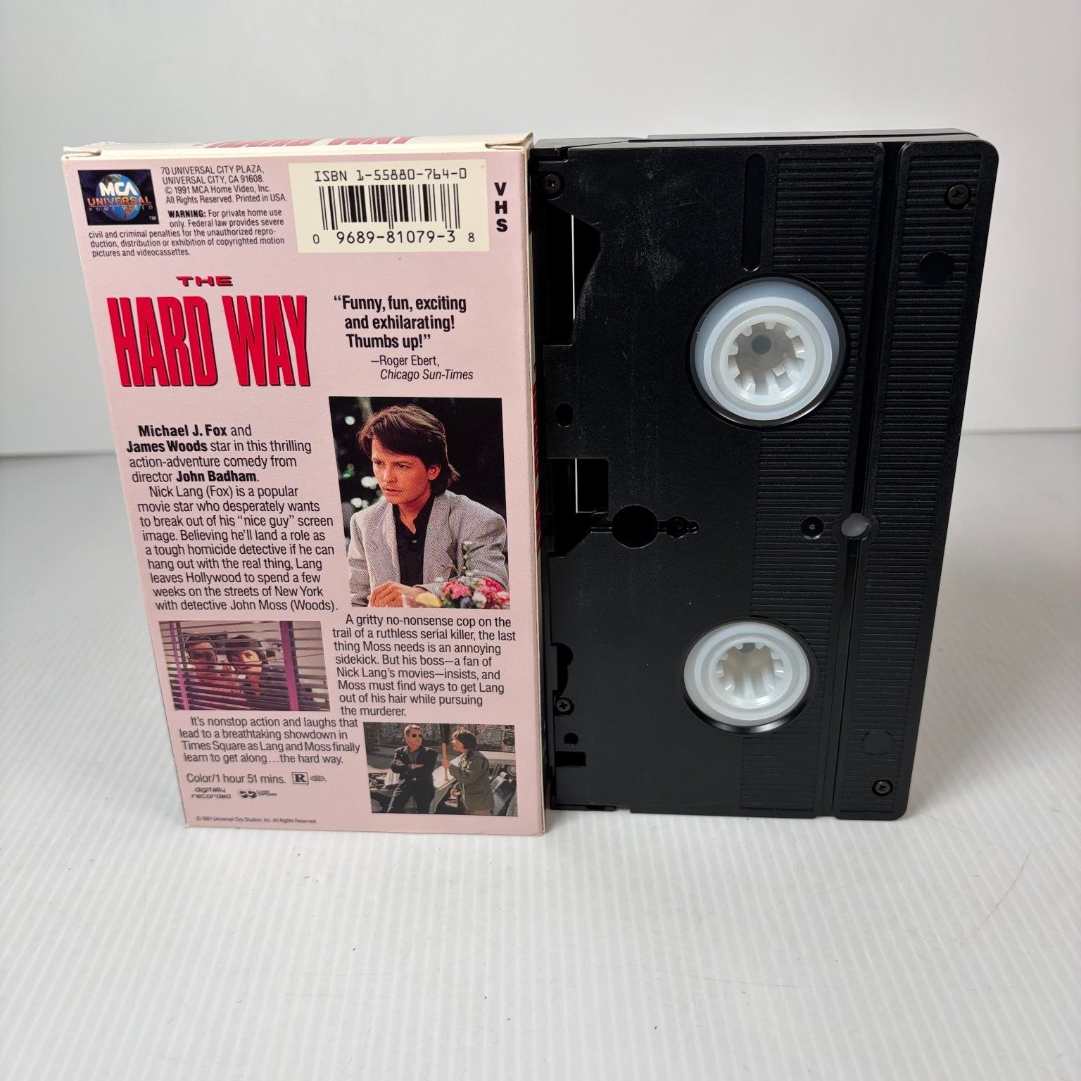 The Hard Way VHS 1991 Action Comedy Michael J. Fox James Woods MCA Universal