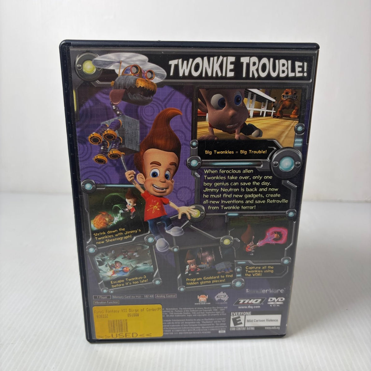 Jimmy Neutron Attack of the Twonkies PlayStation 2 Video Game Action