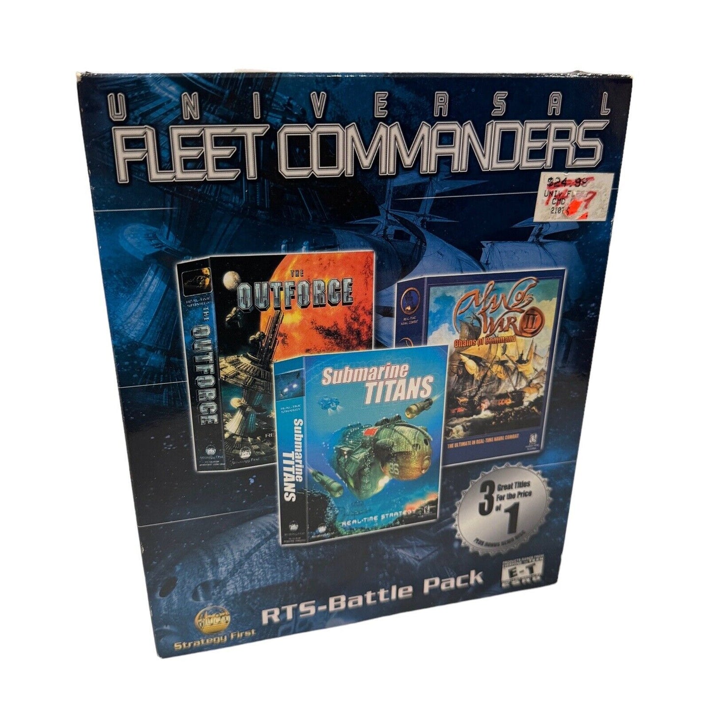 Universal Fleet Commanders RTS Battle Pack Big Box PC Game New in Worn Box