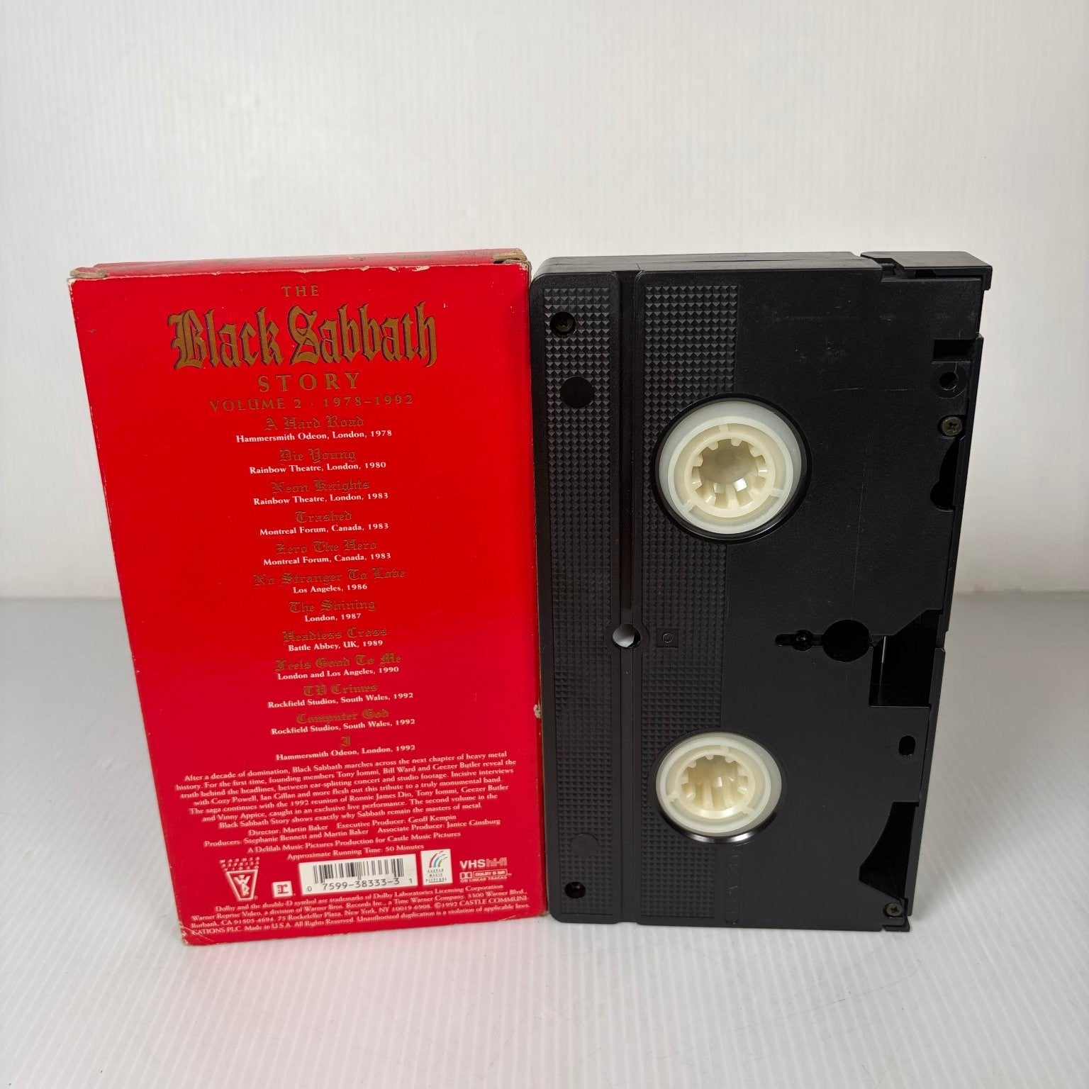 Black Sabbath Story Vol 2 VHS 1993 Heavy Metal Music Documentary Warner
