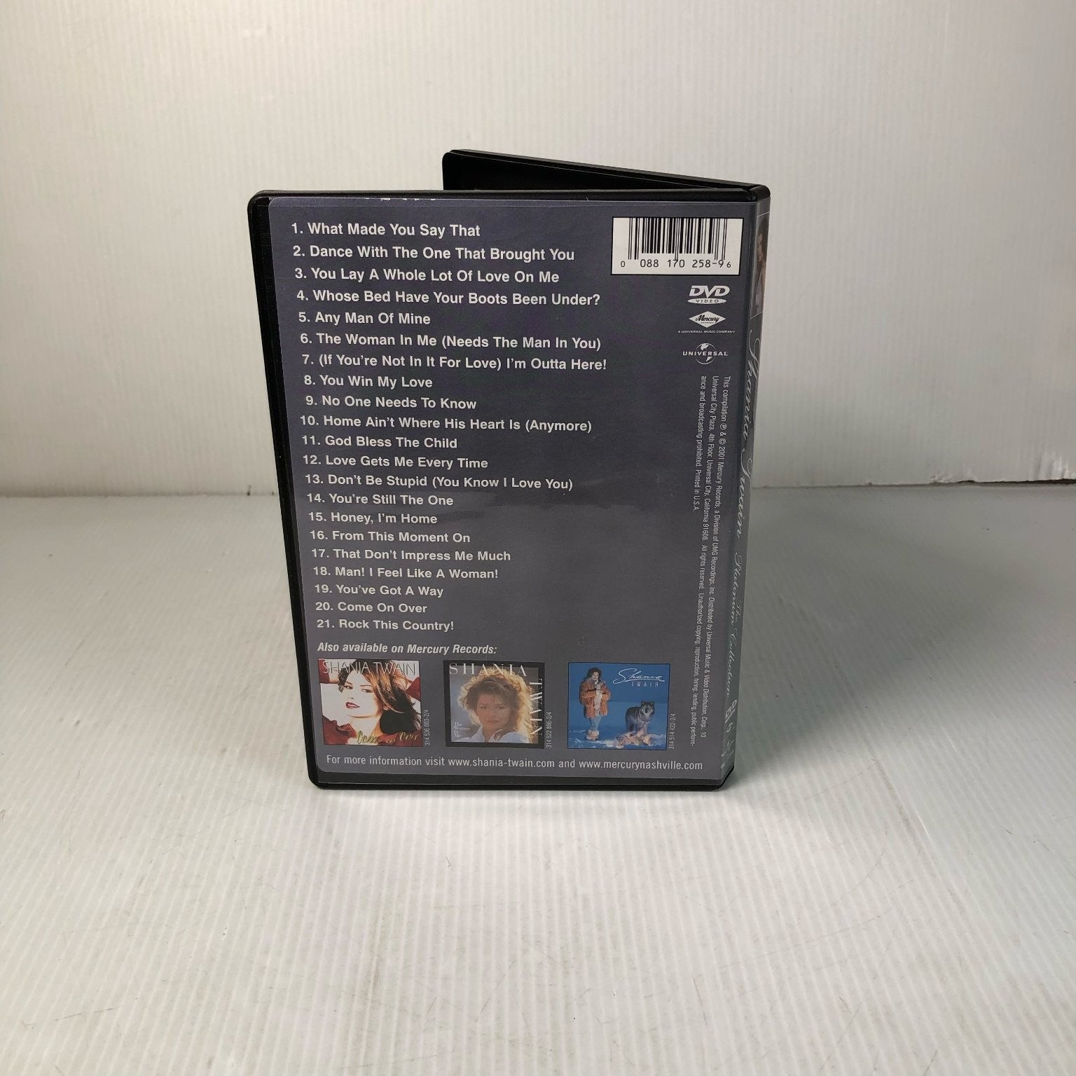 Shania Twain: The Platinum Collection DVD (2001) Music Videos, Universal